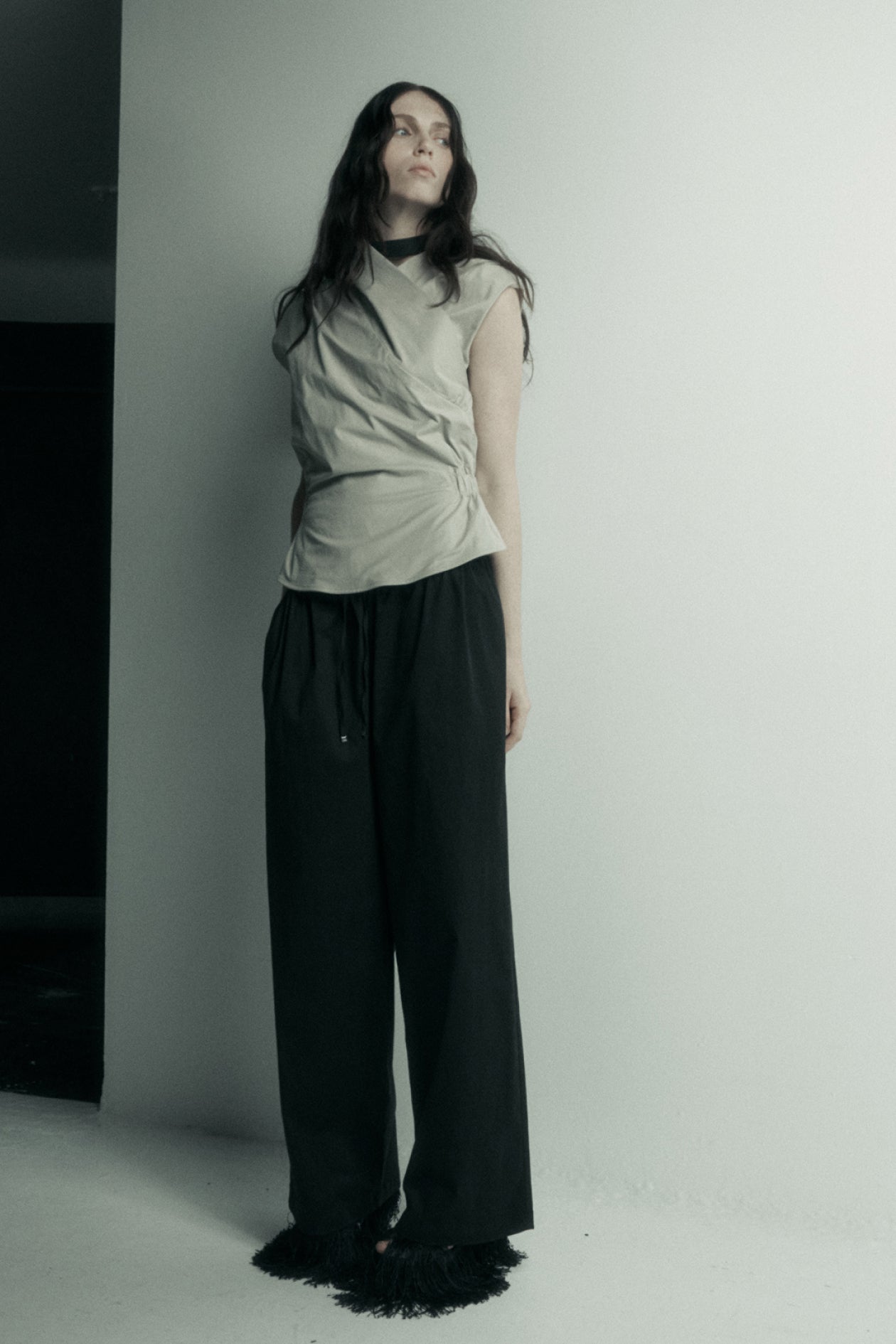 Drew Trouser in Brushed Cotton