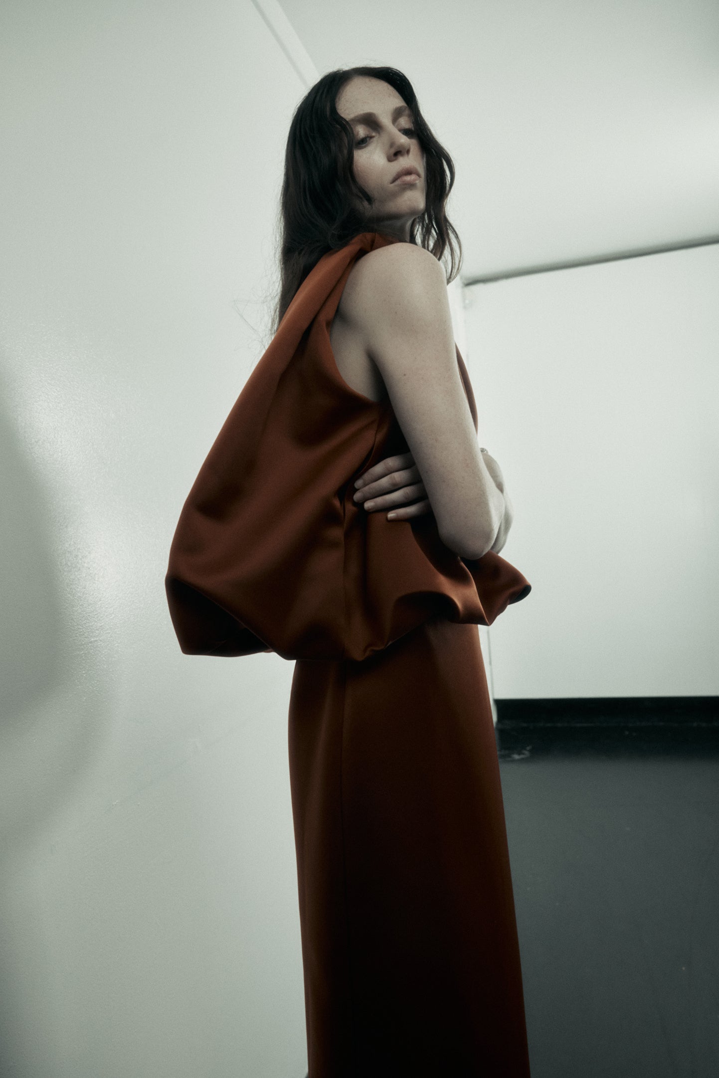 Knot Top in Satin Faille