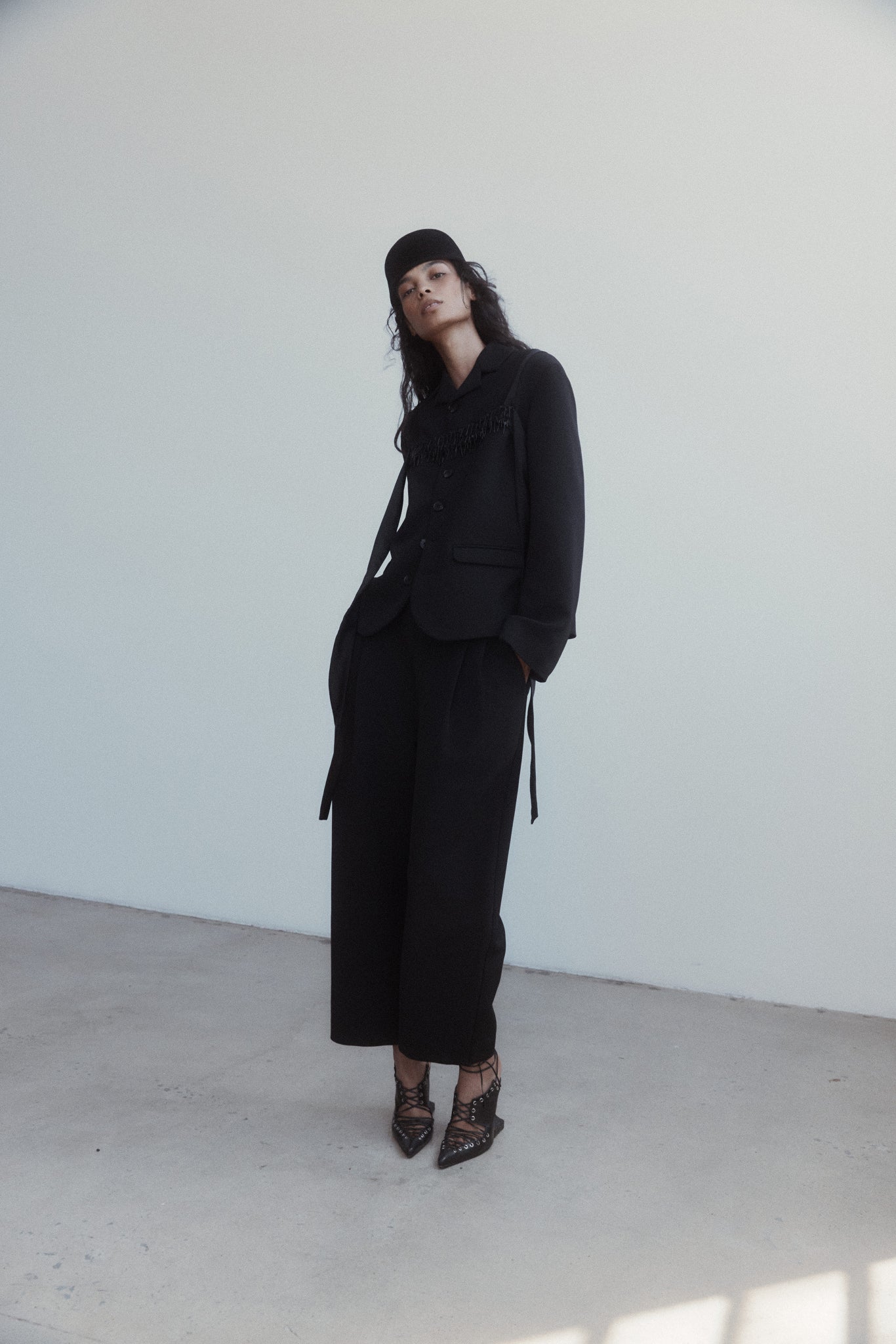 Colleen Trouser in Bonded Suiting