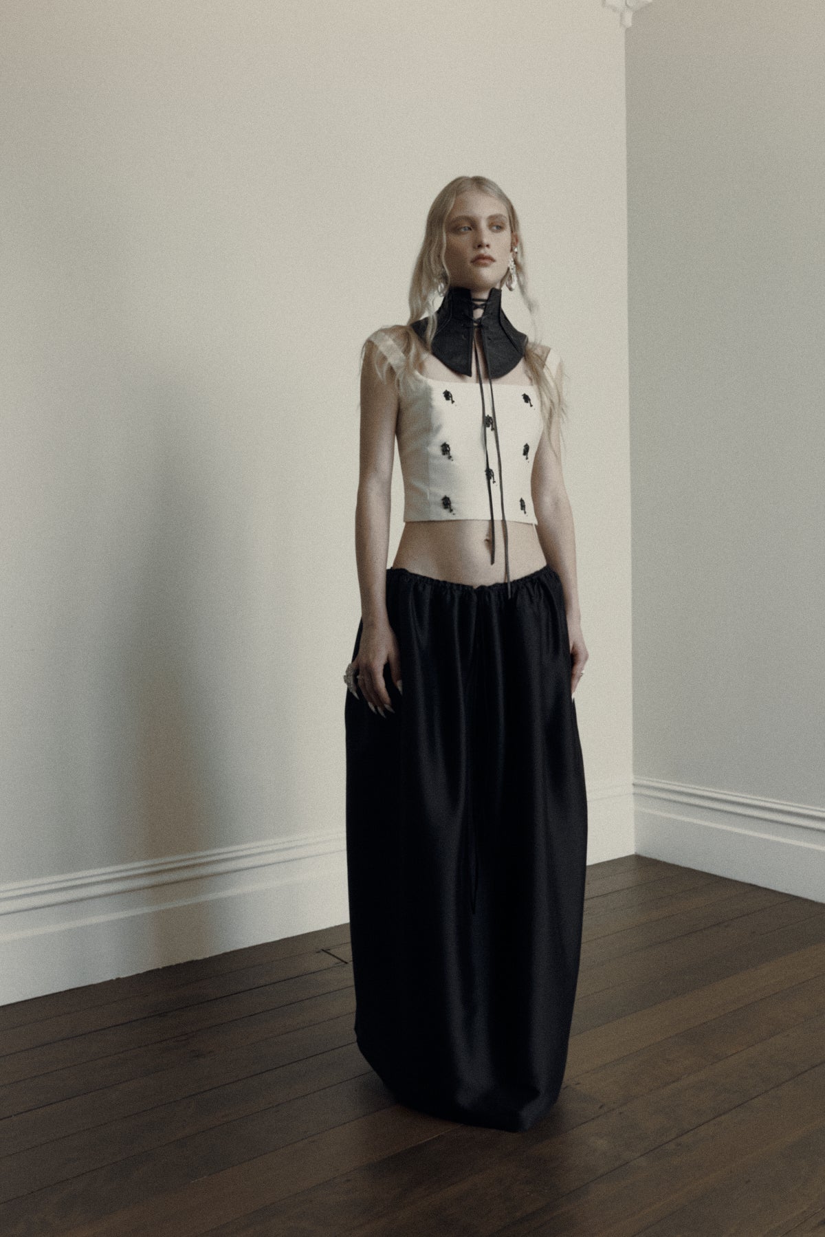 Ophelia Skirt in Silk Wool Taffeta