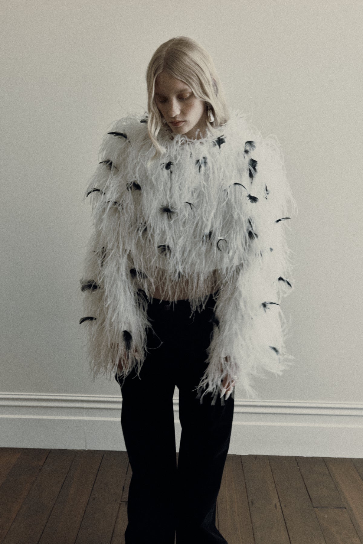 Aitti Jacket in Ostrich Feather