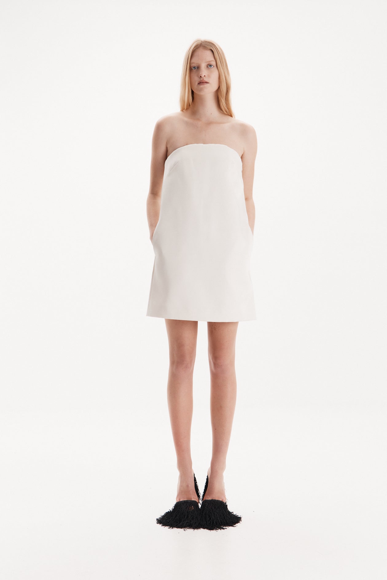 Coppola Dress in Satin Faille