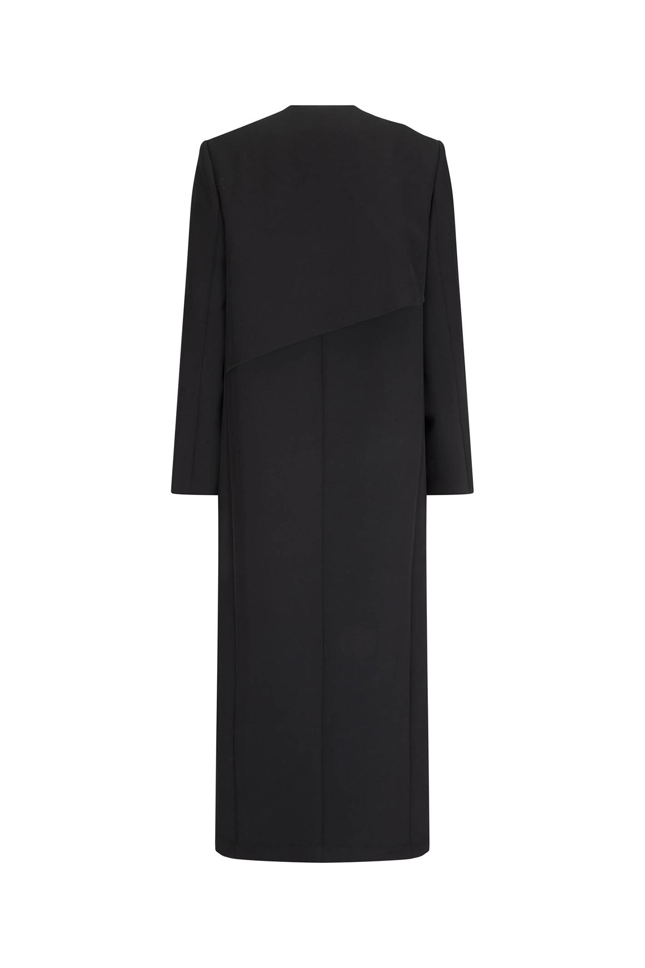 Roan Wrap Coat in Bonded Suiting