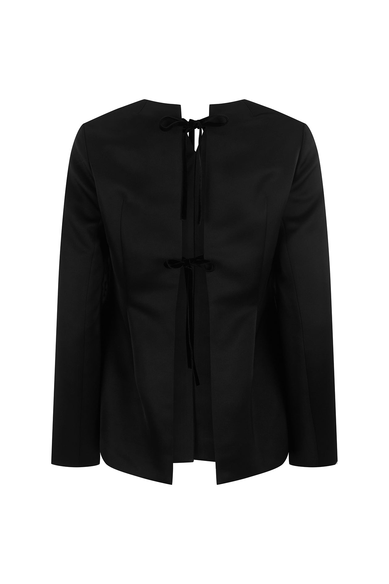 Loin Top in Satin Faille