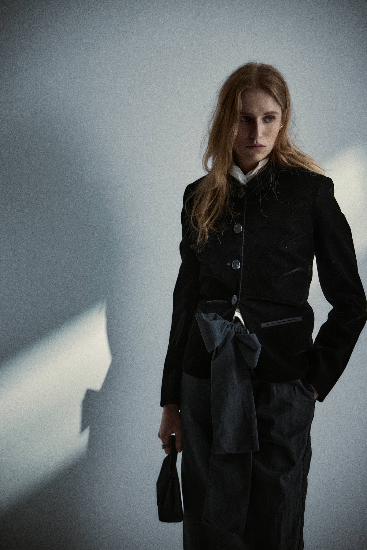 Bardot Blazer in Velvet