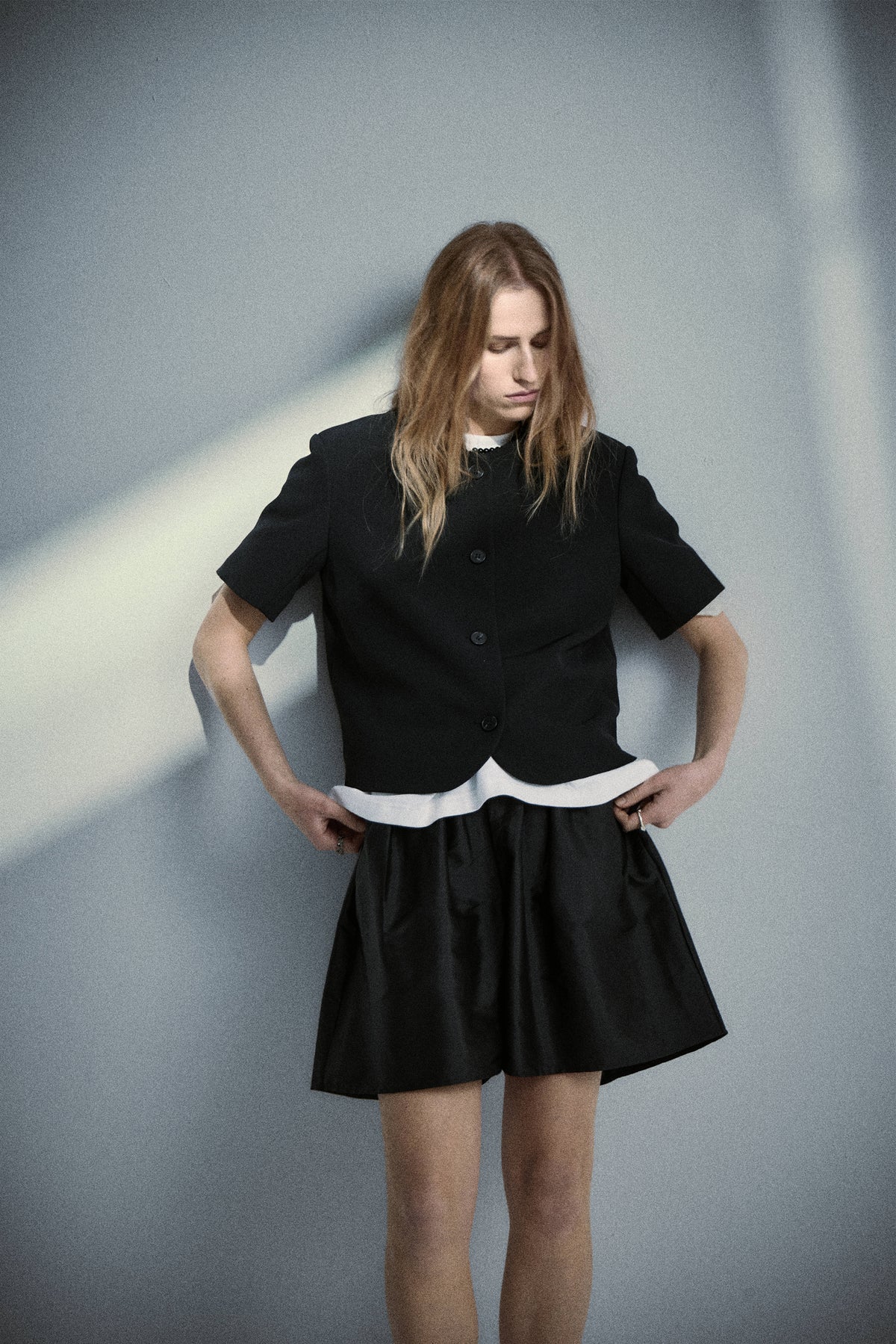 Voluminous Short in Silk Taffeta