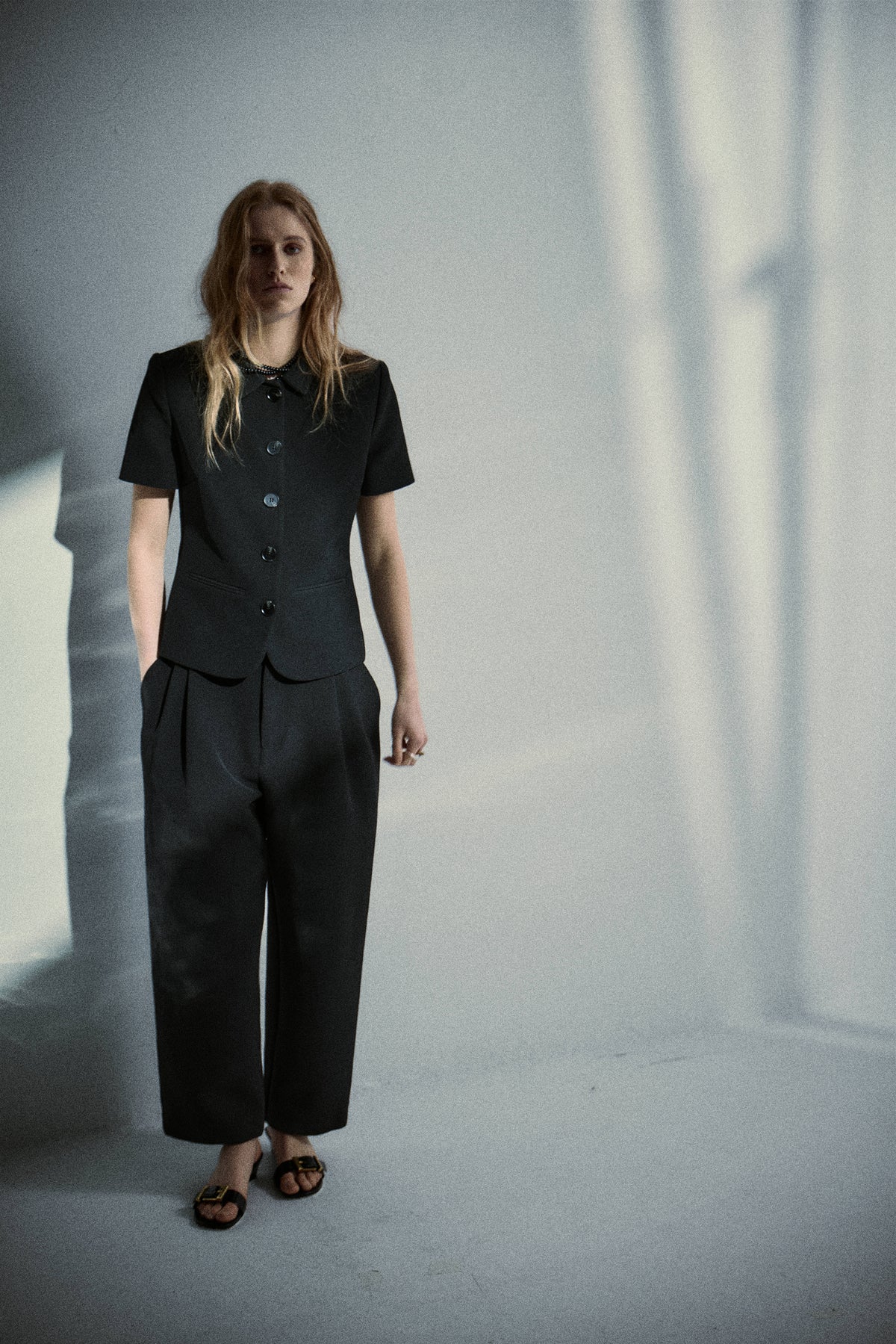 Colleen Trouser in Bonded Suiting