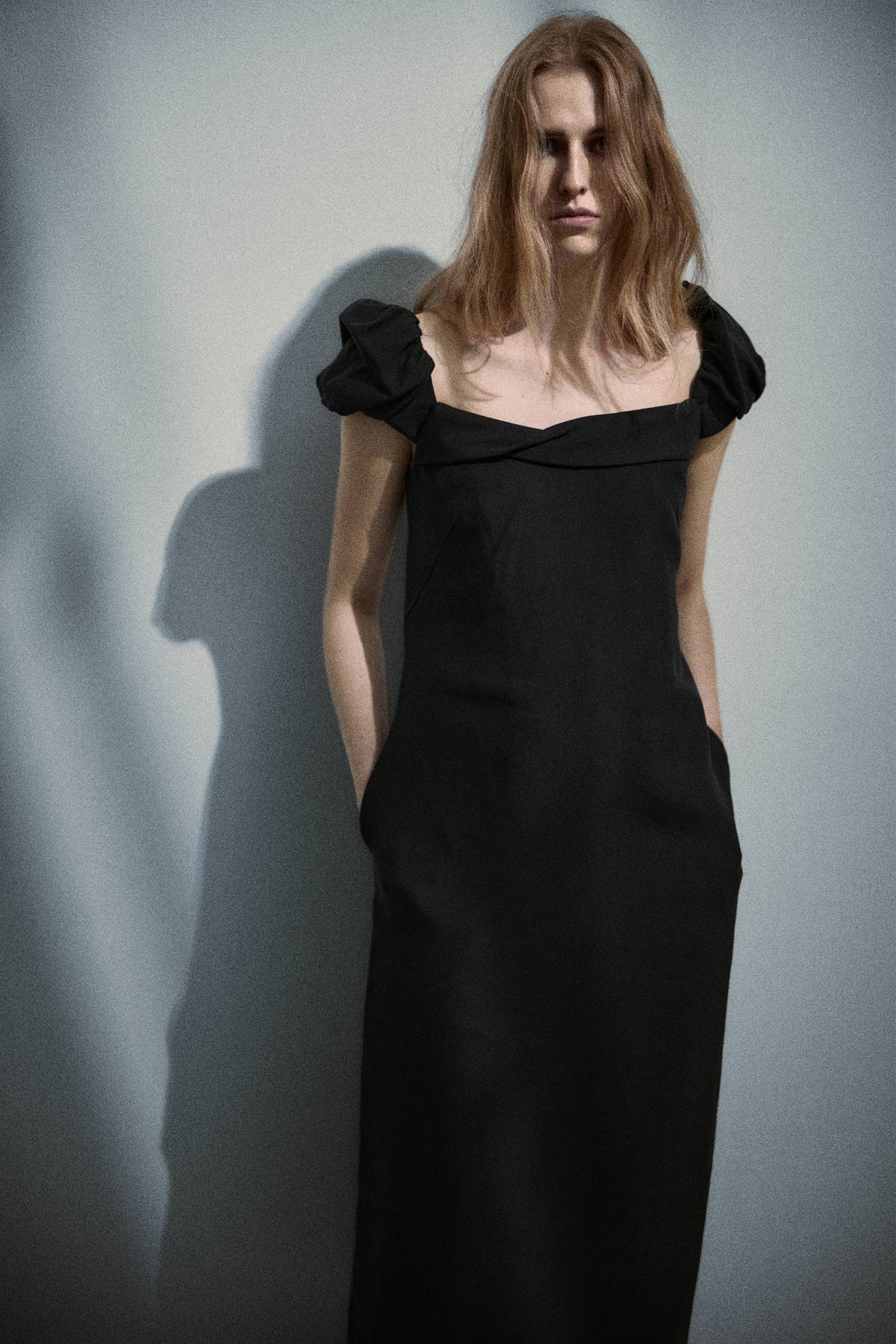 Robertson Dress in Wool Tencel Suiting