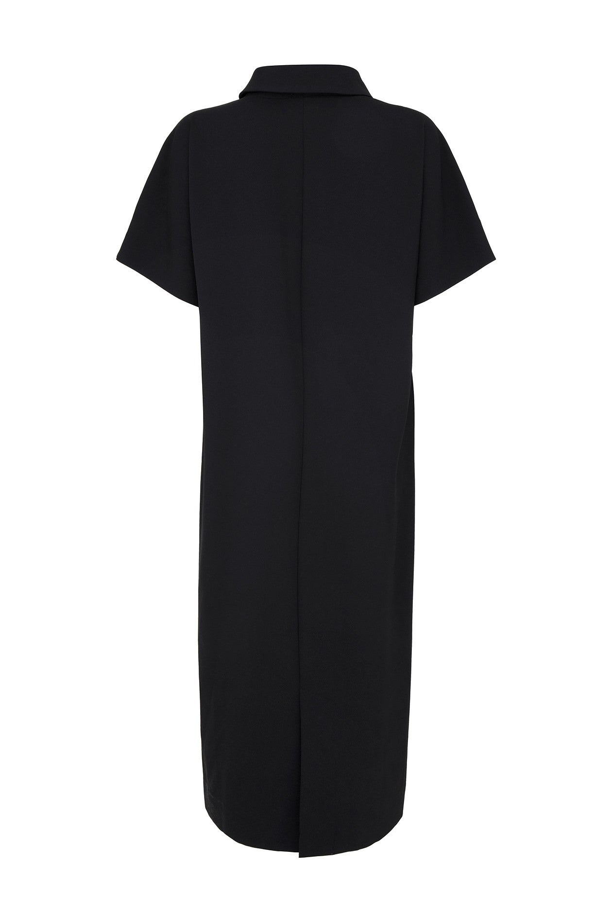 Long Polo Dress in Drape Suiting