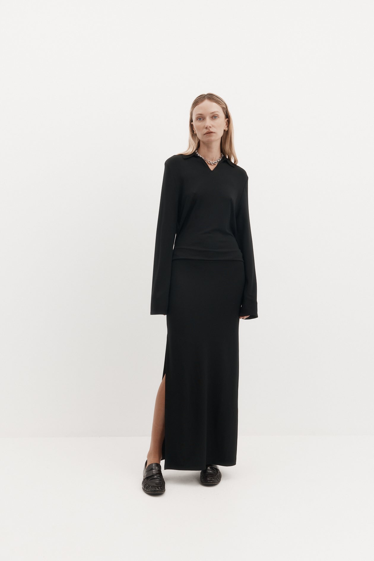 Lyle Dress in Drape Jersey
