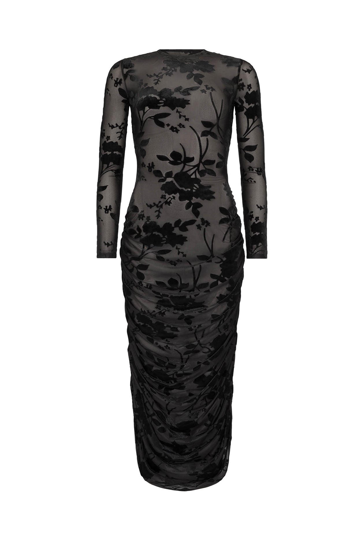Darvos Dress in Mesh Velvet