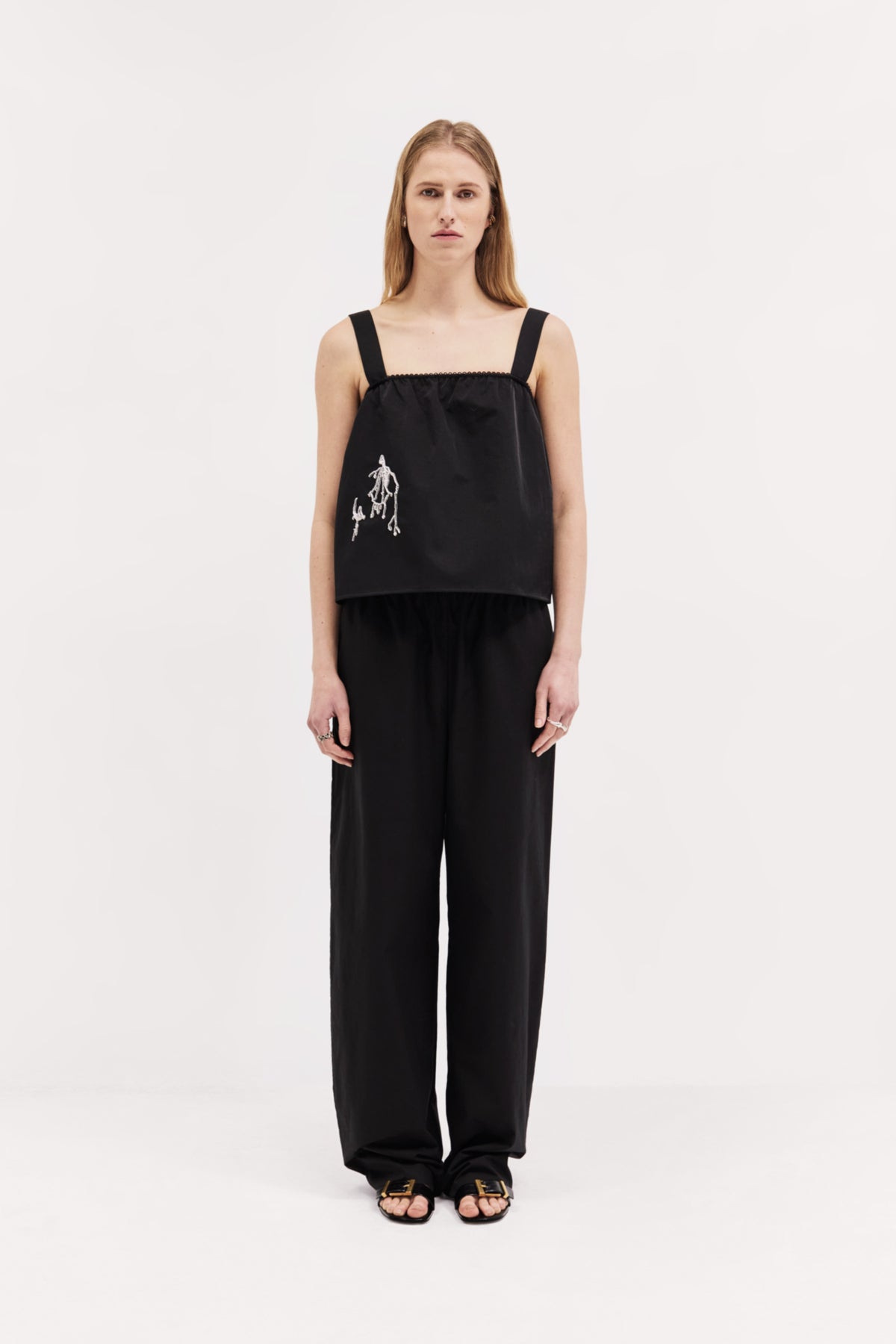 Parra Top in Laminated Nylon