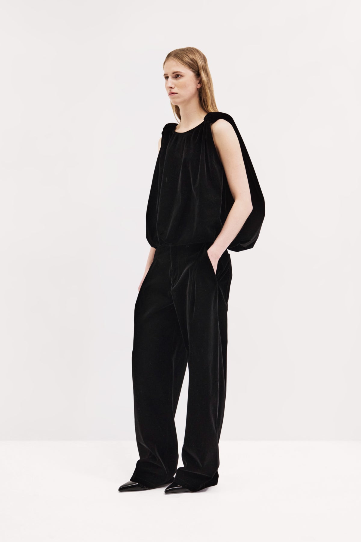Knot Top in Velvet