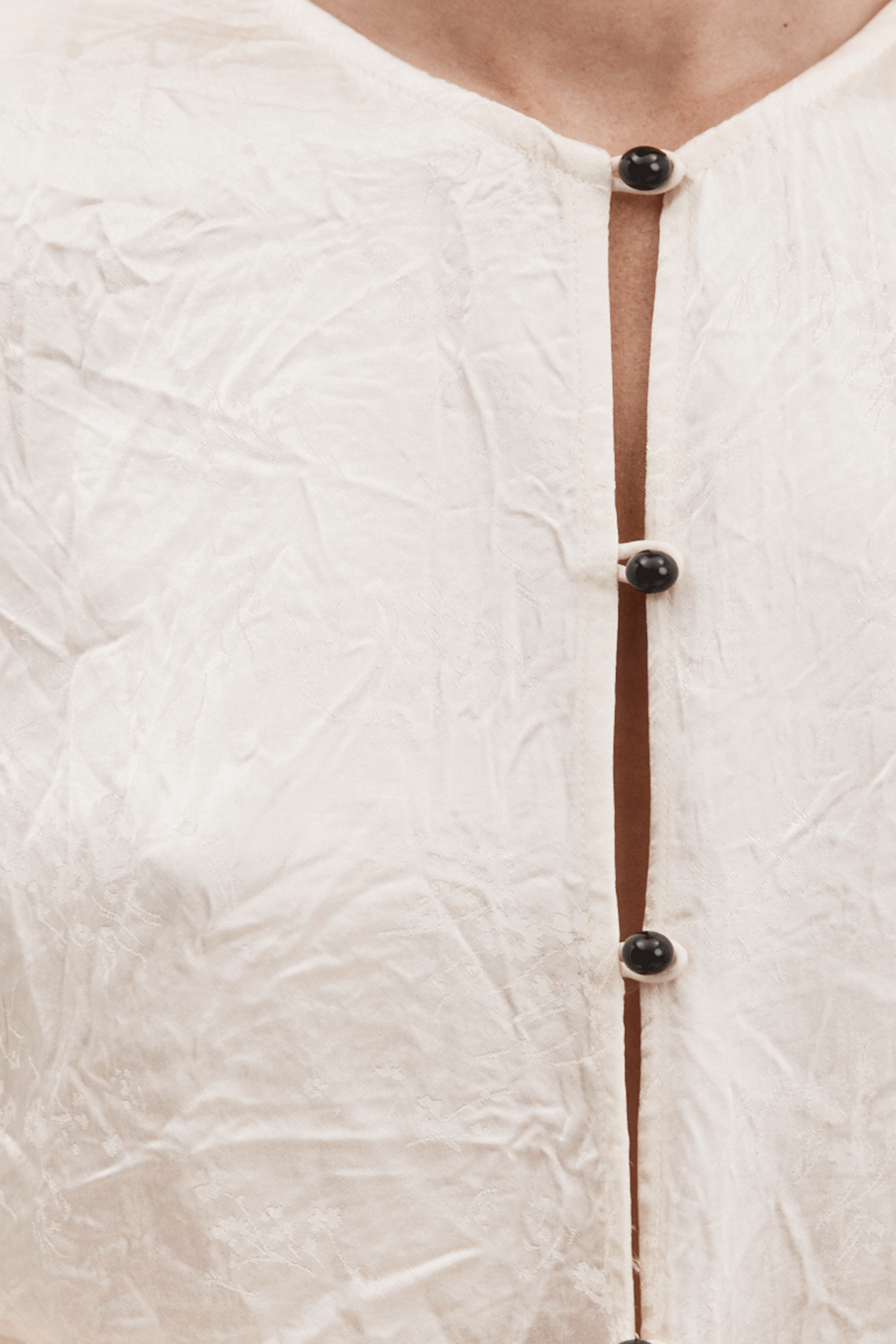 Eileen Top in Jacquard Satin