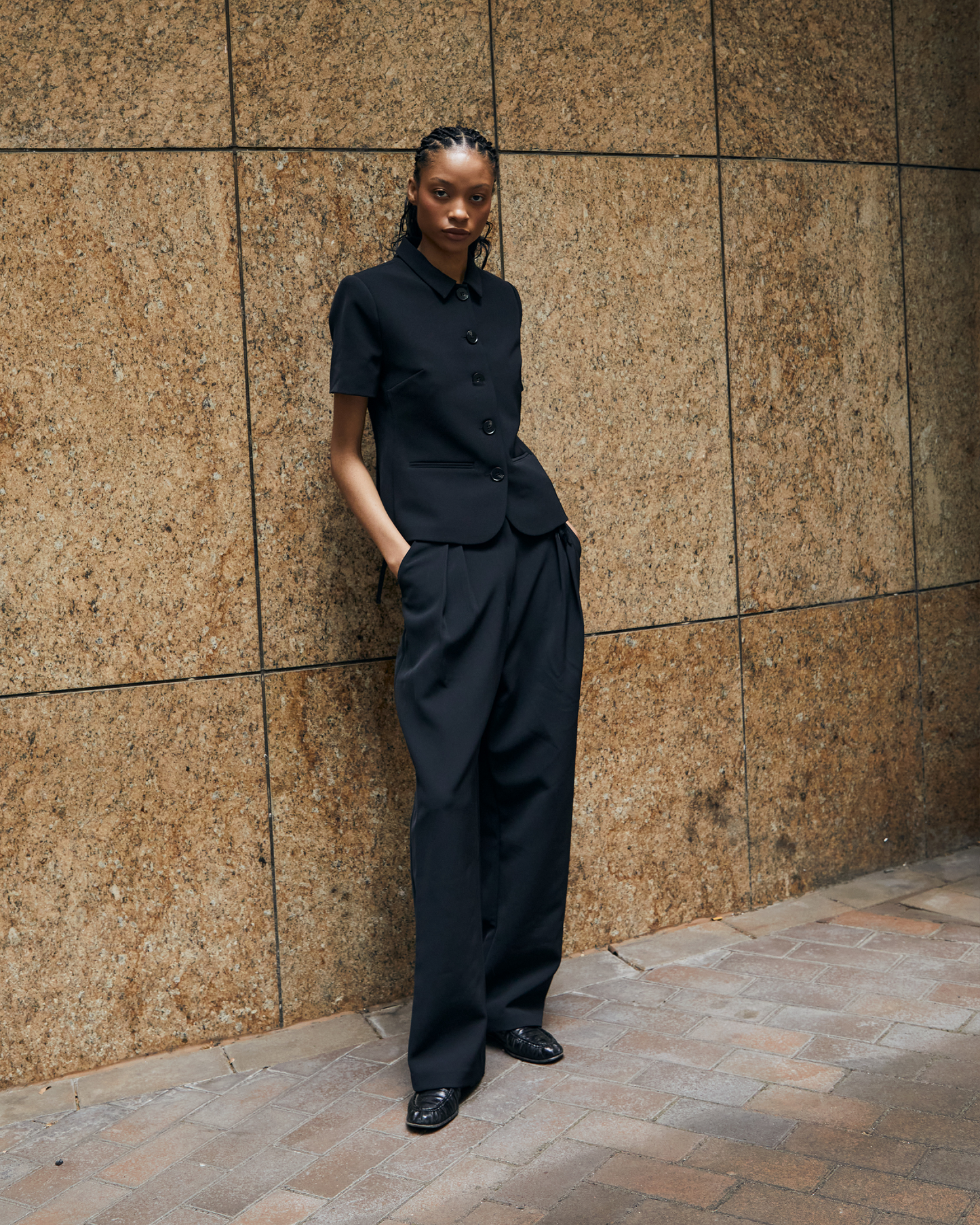 Adam Trouser in Bonded Suiting