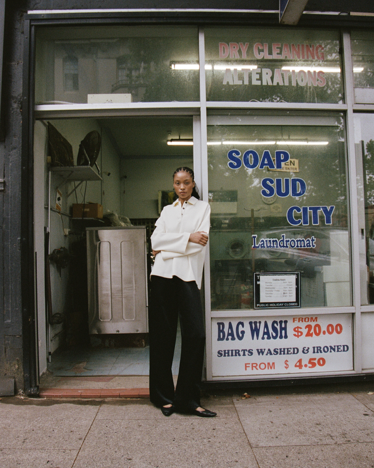 Irving Trouser in Satin