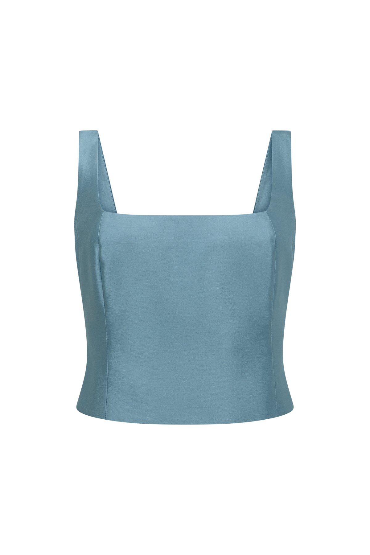 Isabella Top in Silk Wool Taffeta