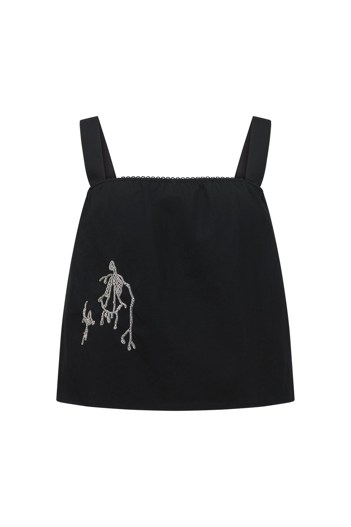 Parra Top in Laminated Nylon