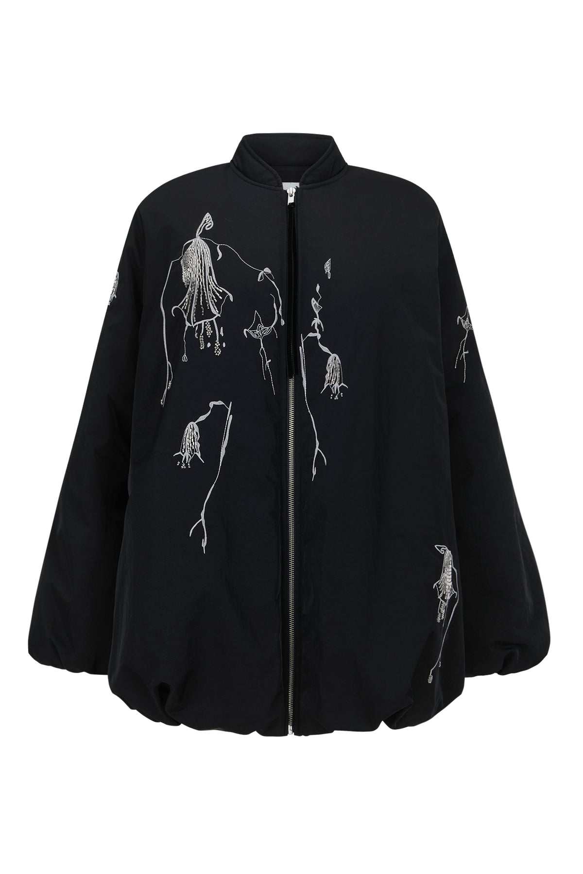 Chloe Bomber in Laminated Nylon