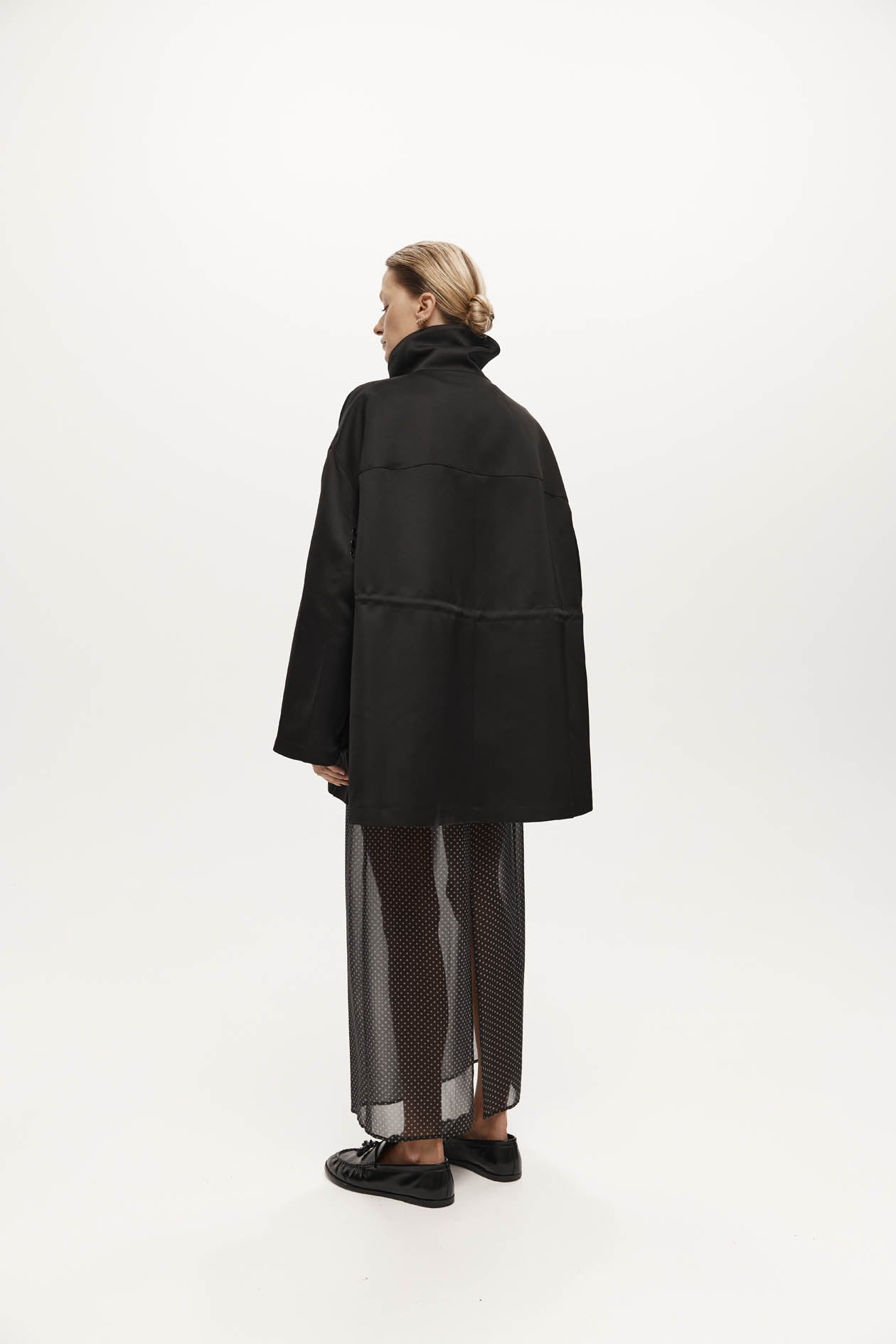 Balmoral Parka in Satin Faille