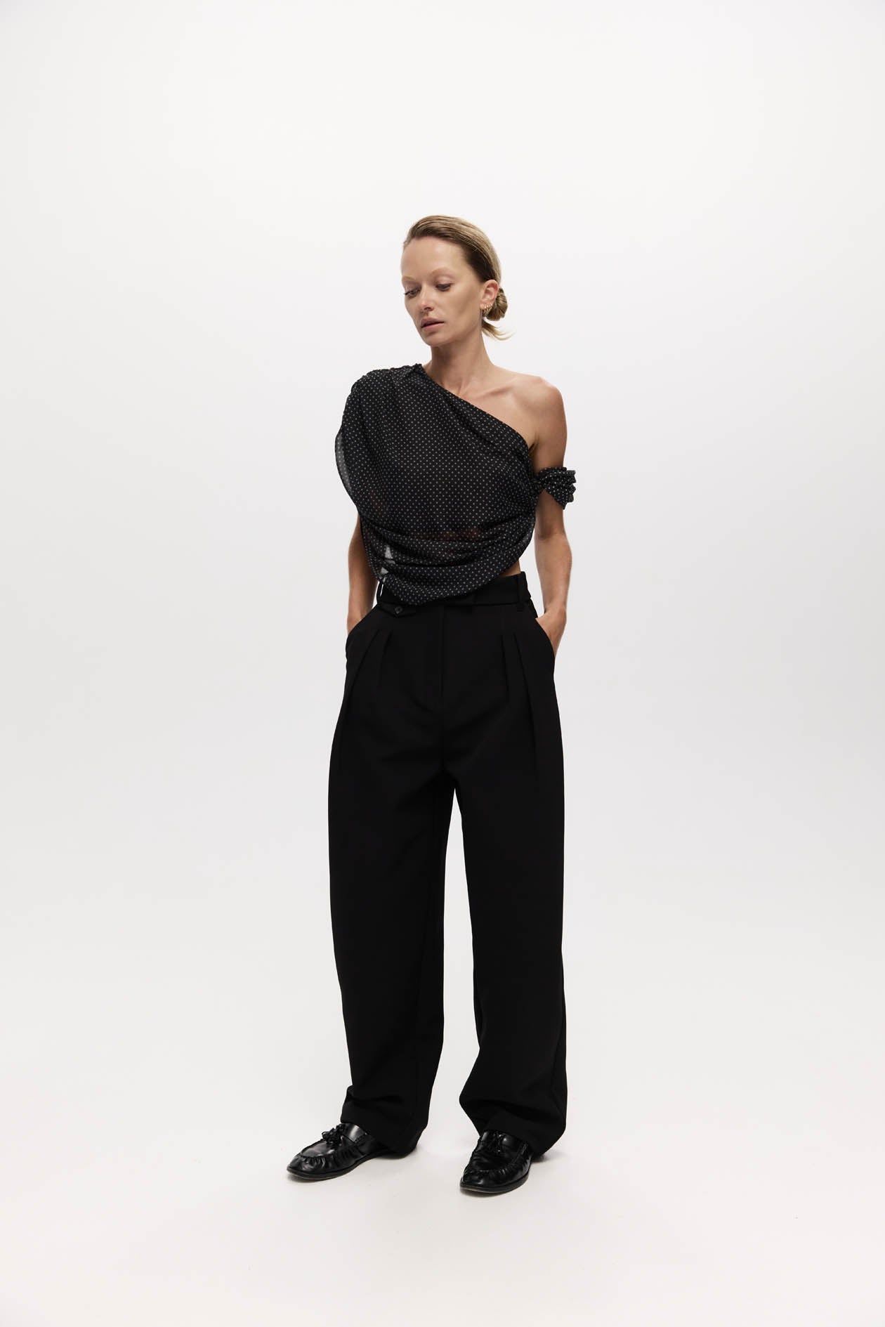 Lucille Top in Silk Georgette