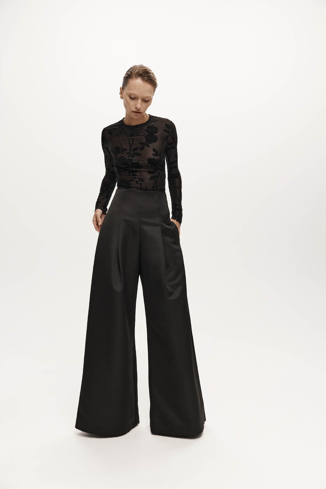 Kennedy Trouser in Satin