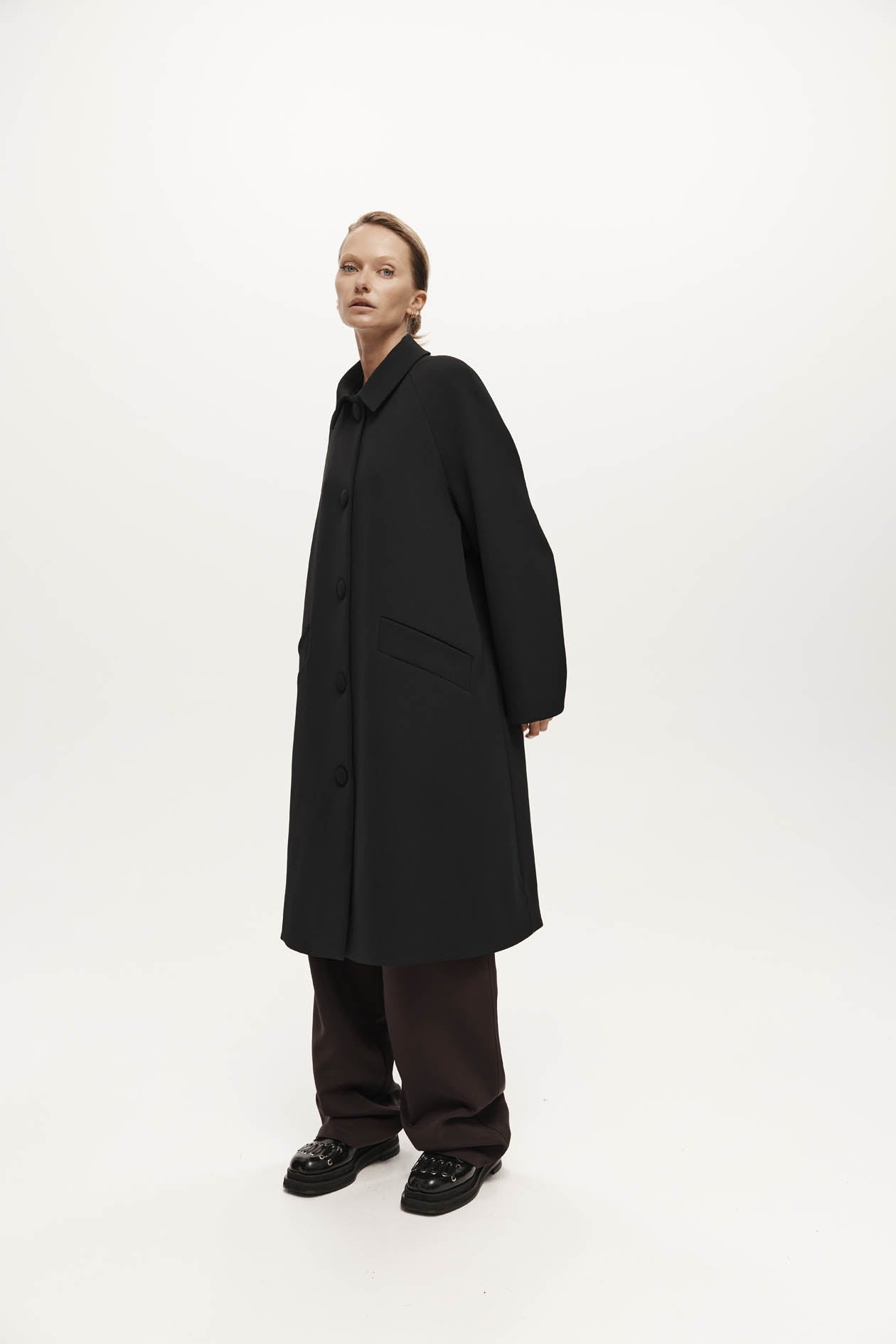 Sylvie Coat in Bonded Suiting