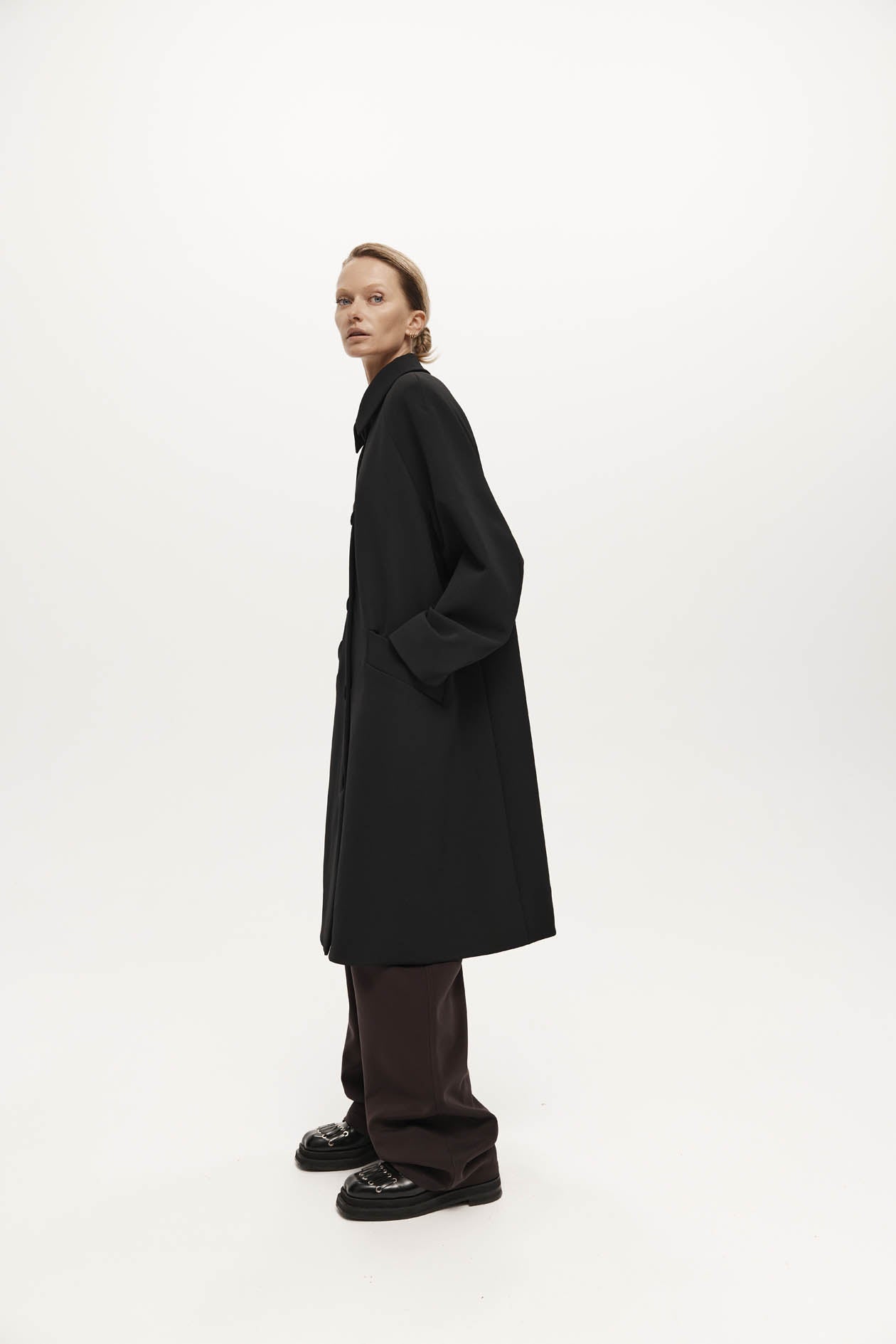 Sylvie Coat in Bonded Suiting