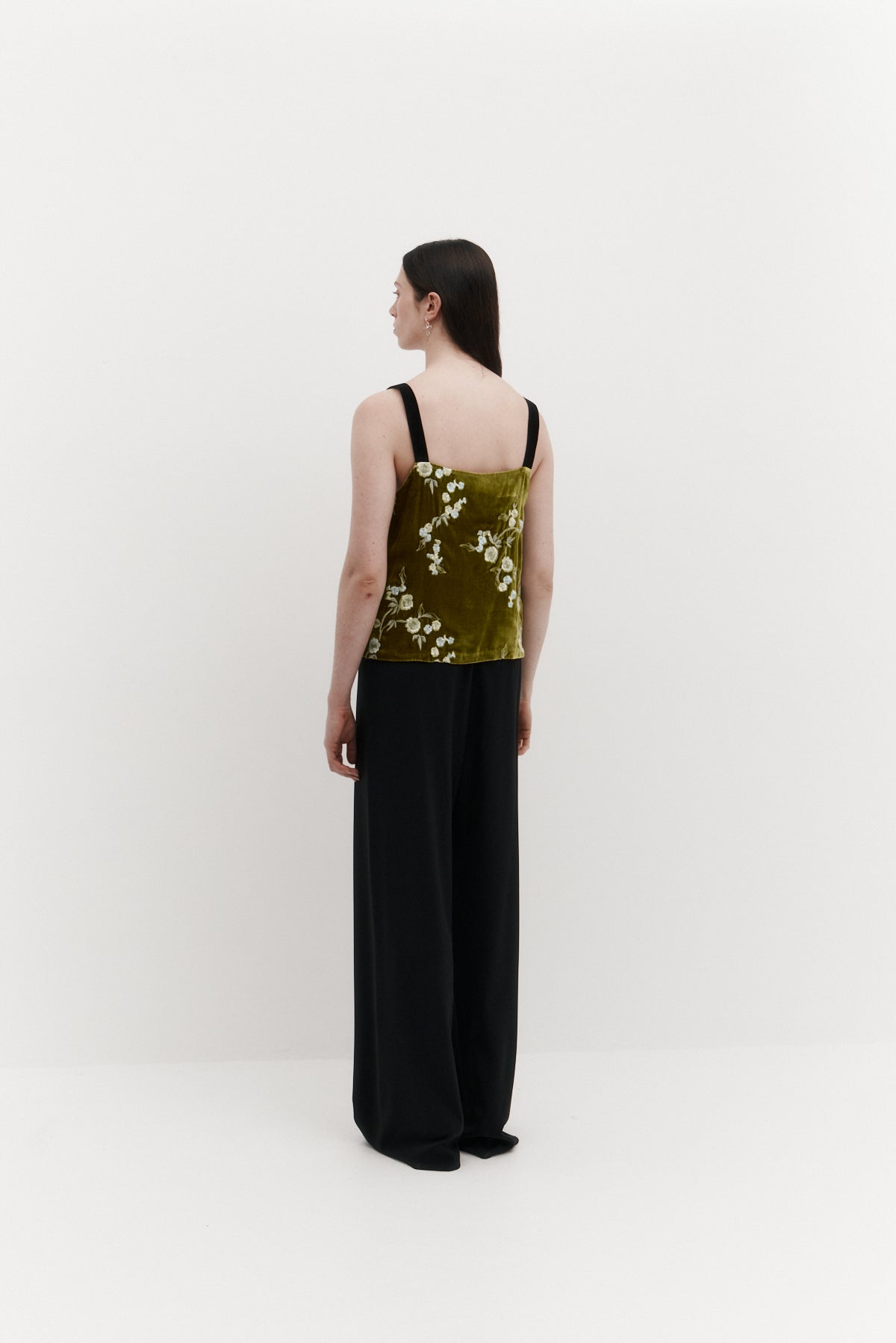 Plum Top in Embroidered Velvet