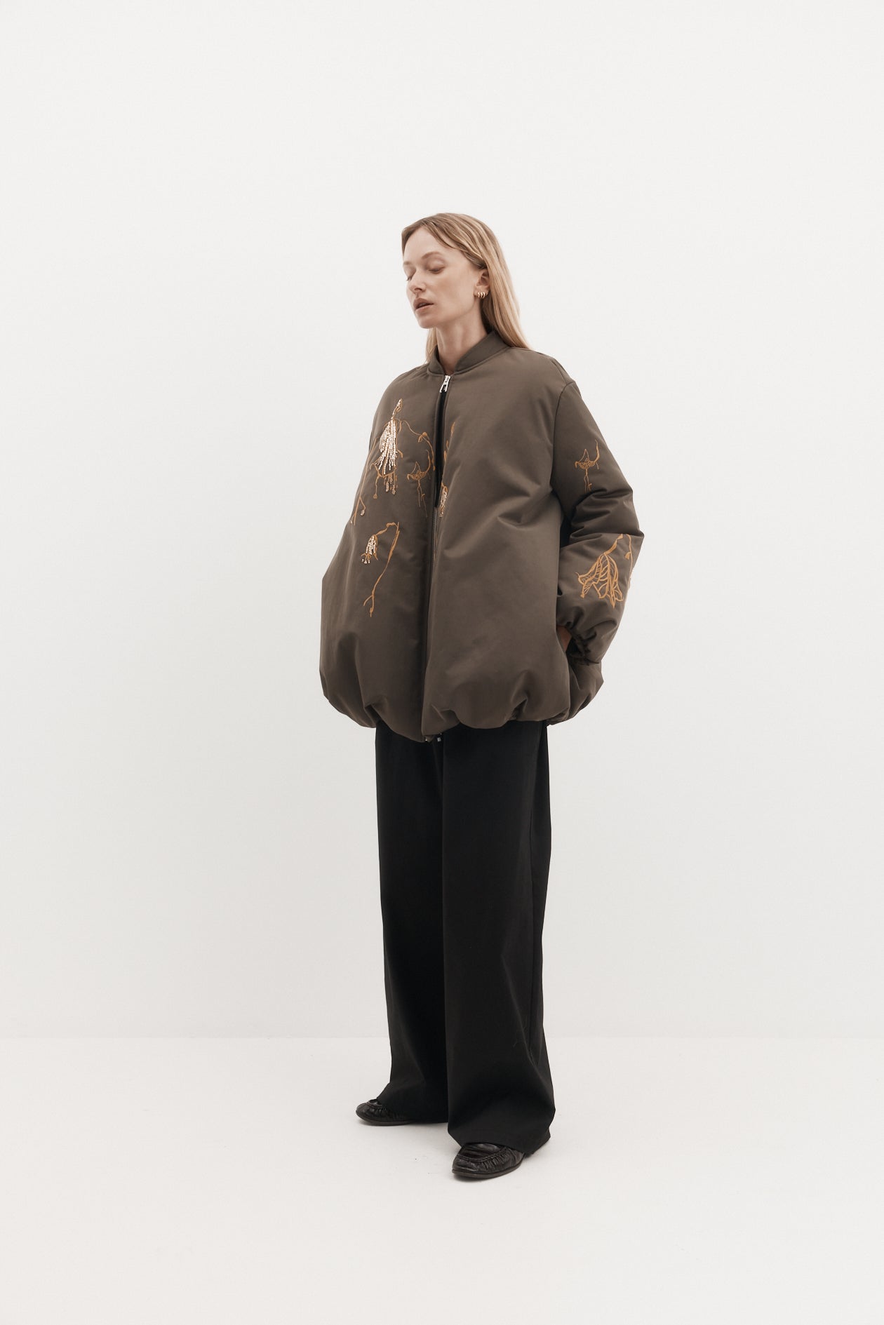 Chloe Jacket in Laminated Nylon