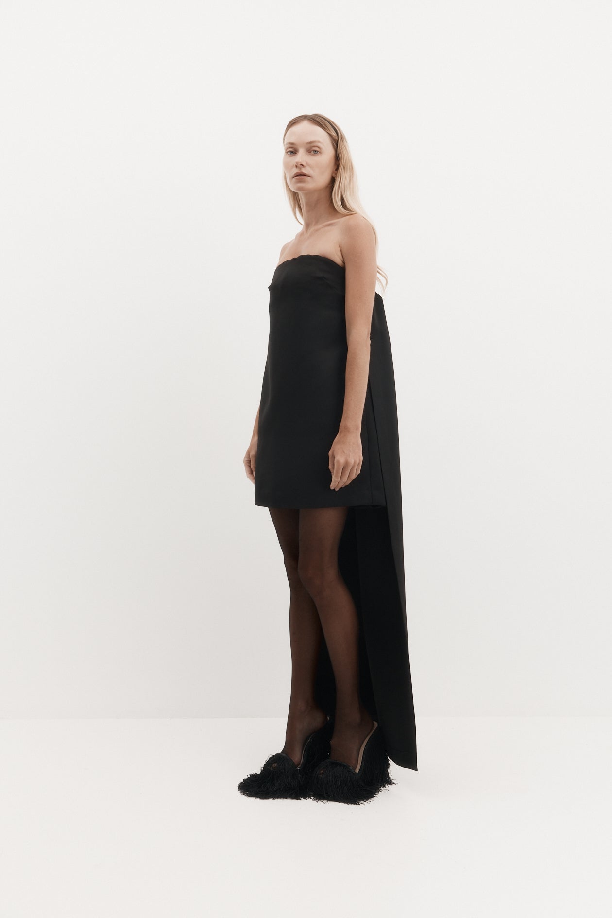 Coppola Dress in Satin Faille