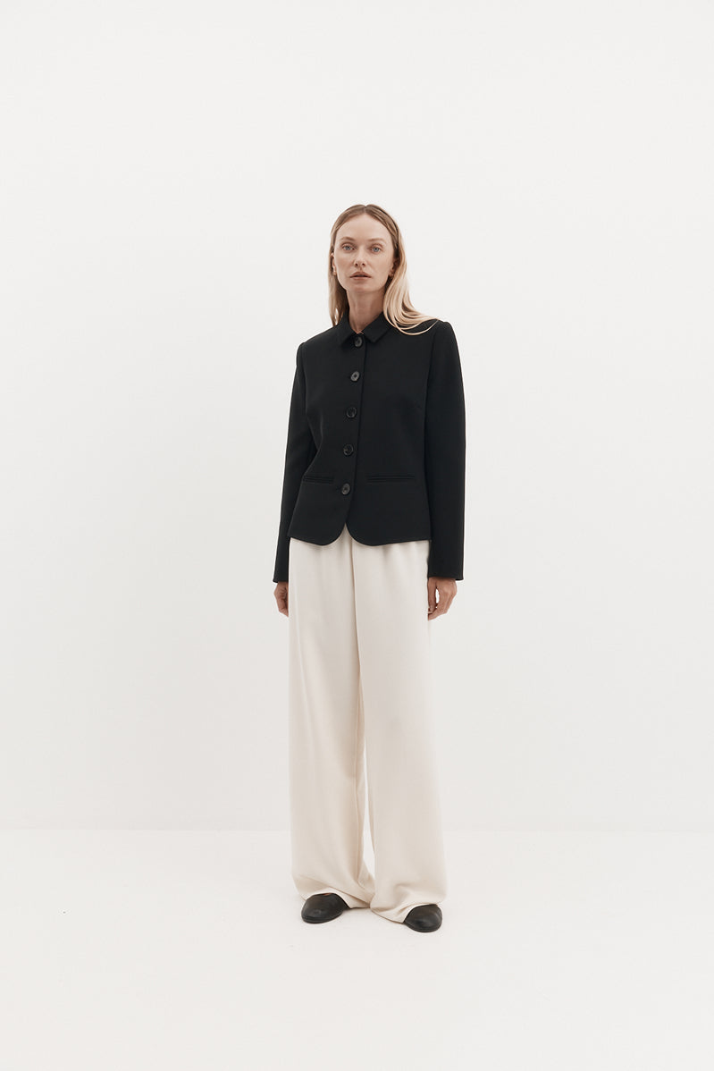 Bardot Blazer in Bonded Suiting