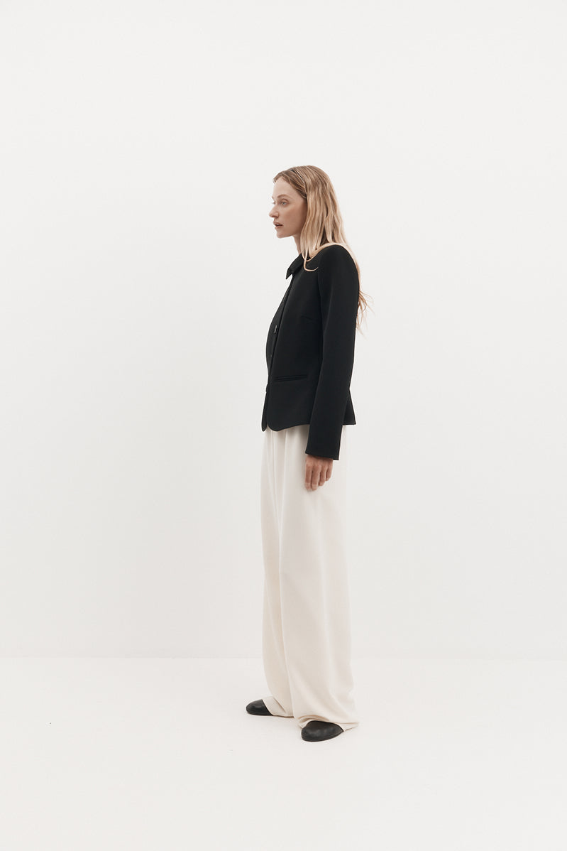 Bardot Blazer in Bonded Suiting