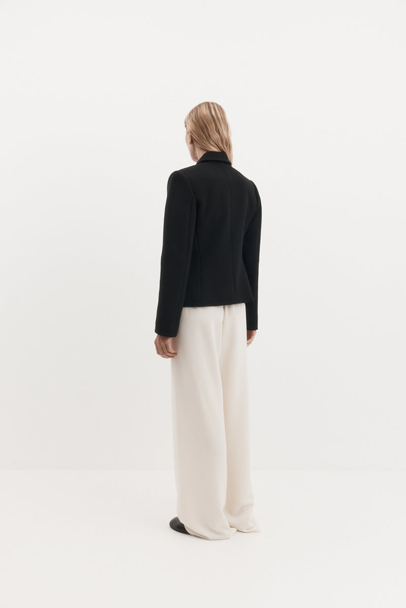 Bardot Blazer in Bonded Suiting