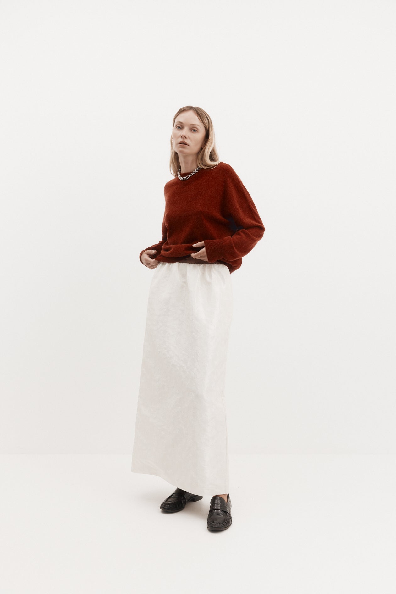 Mies Skirt in Embroidered Taffeta