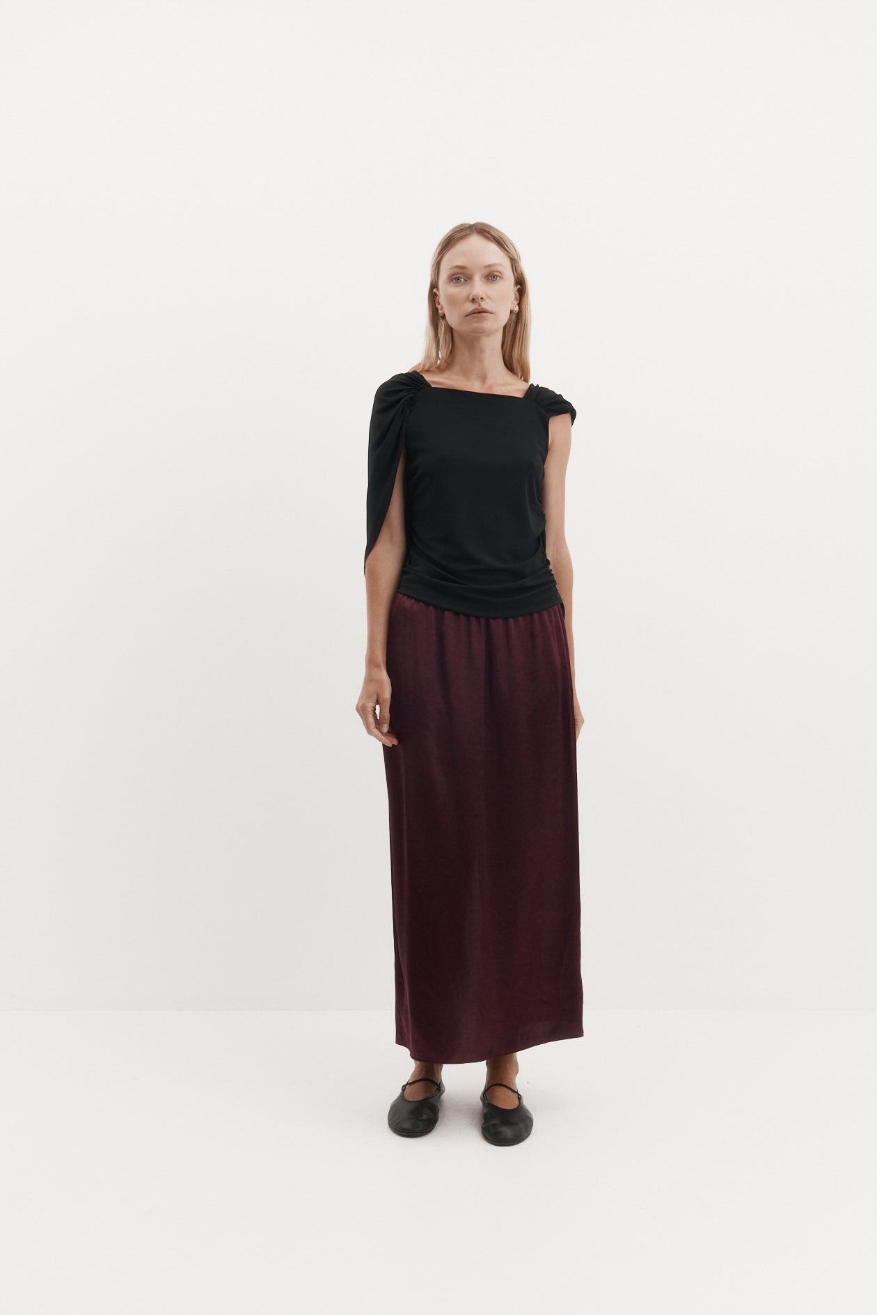 Heed Top in Drape Jersey