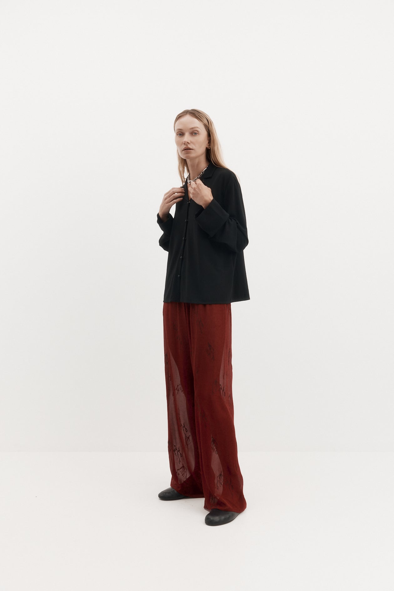 Iris Shirt in Drape Jersey