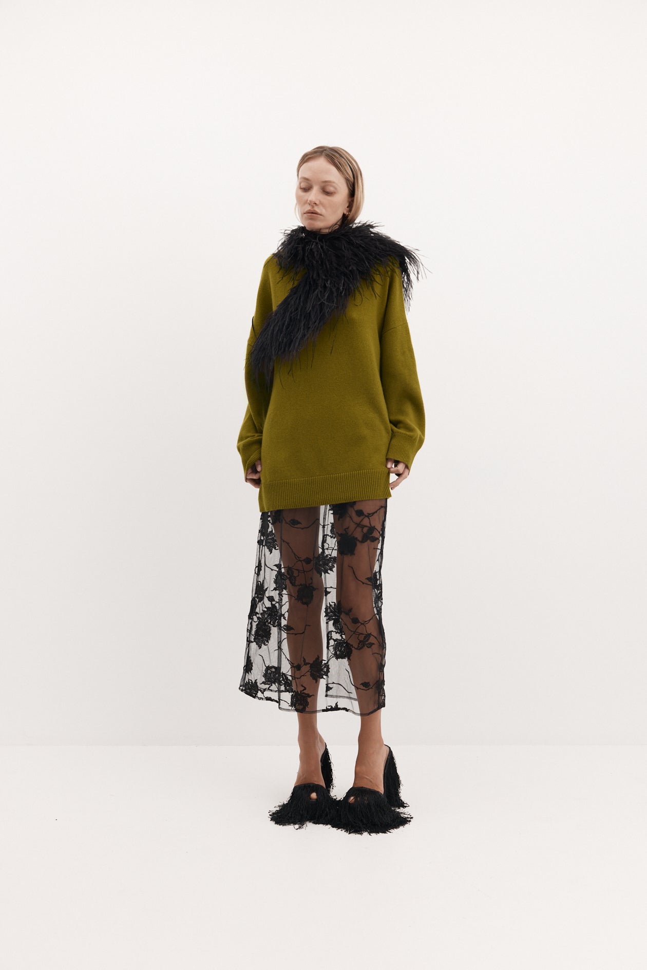 Aitti Stole in Ostrich