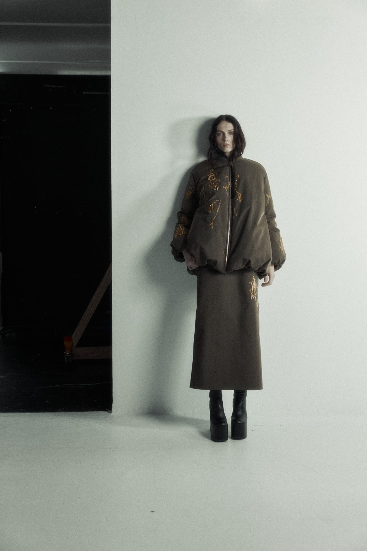 Chloe Jacket in Laminated Nylon