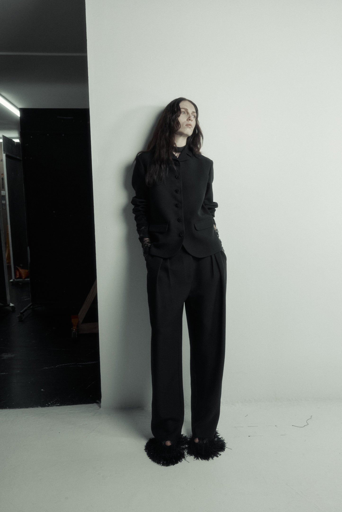 Cindy Jacket in Wool Tencel Suiting