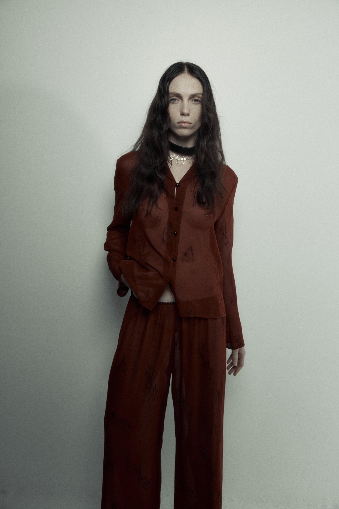Iris Shirt in Silk Georgette