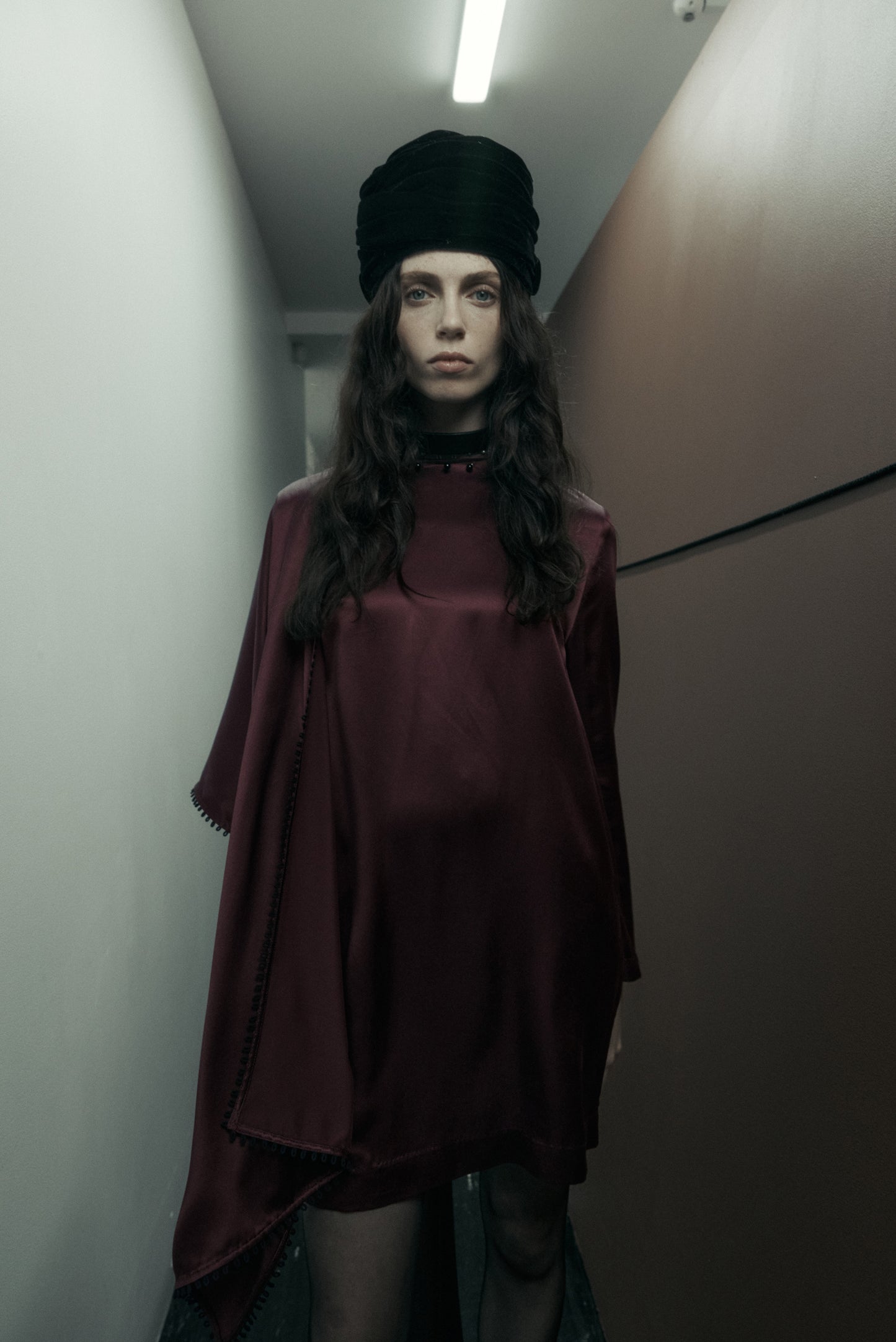 Saul Dress in Silk Satin
