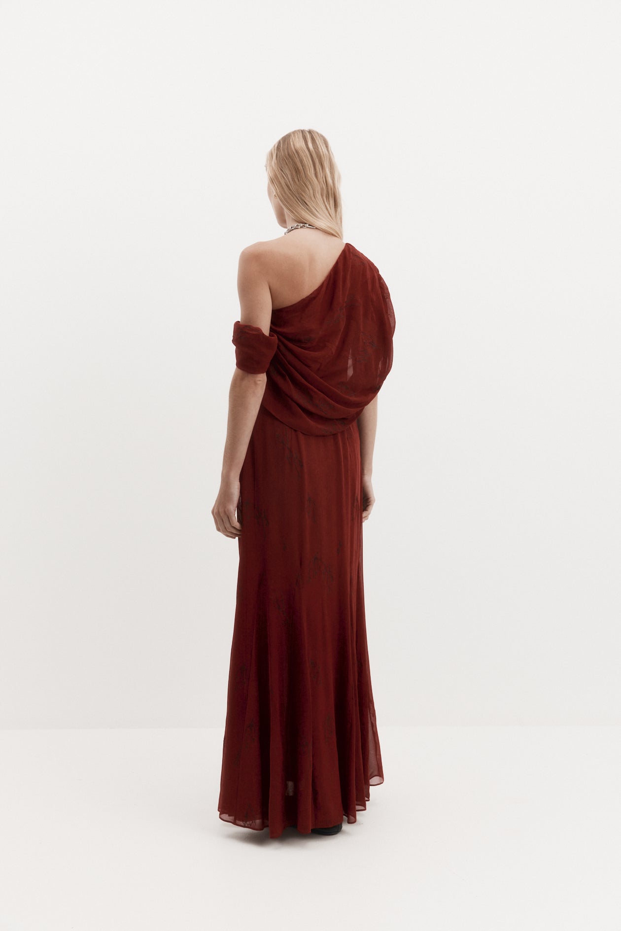Lucille Dress in Silk Georgette