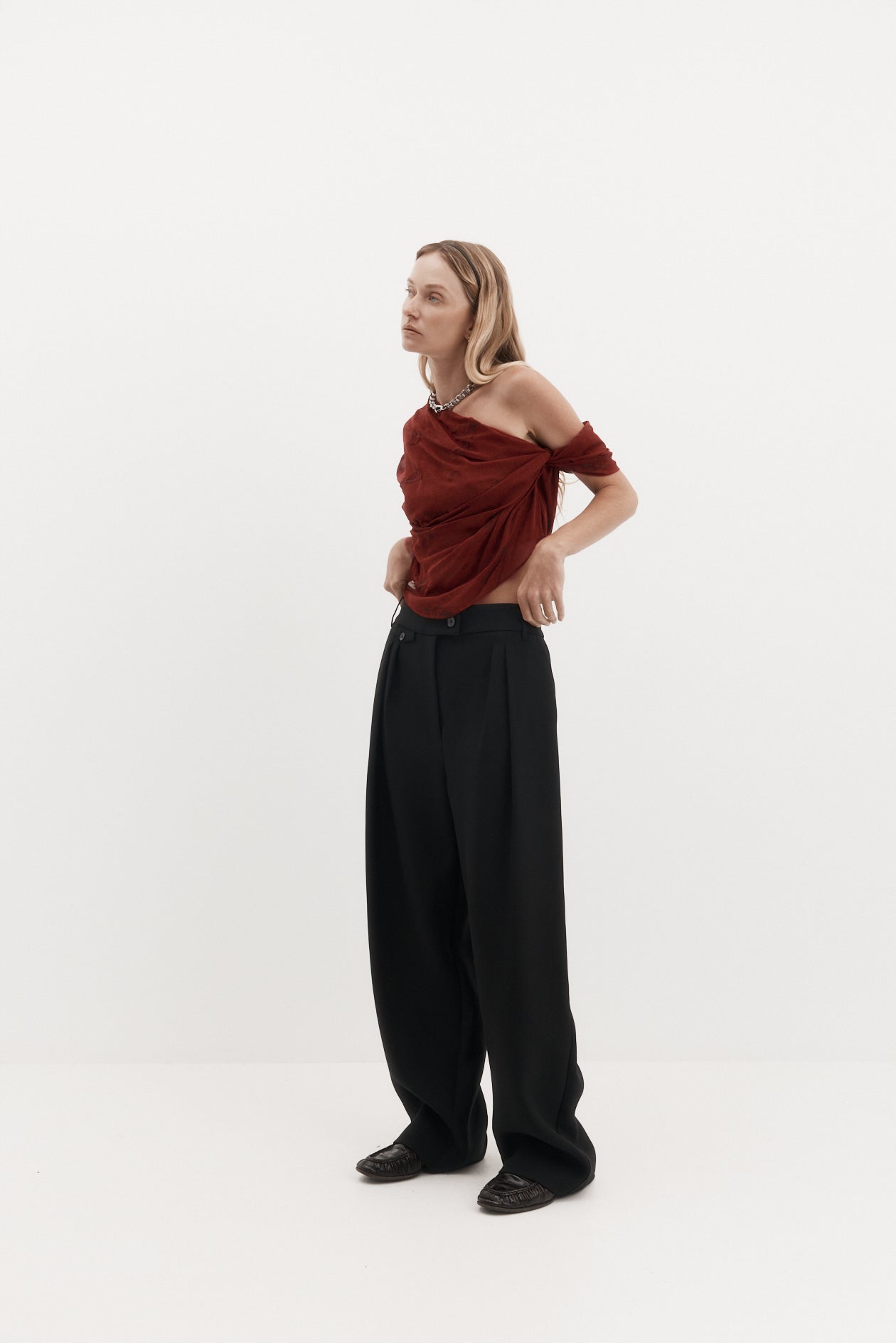 Lucille Top in Silk Georgette