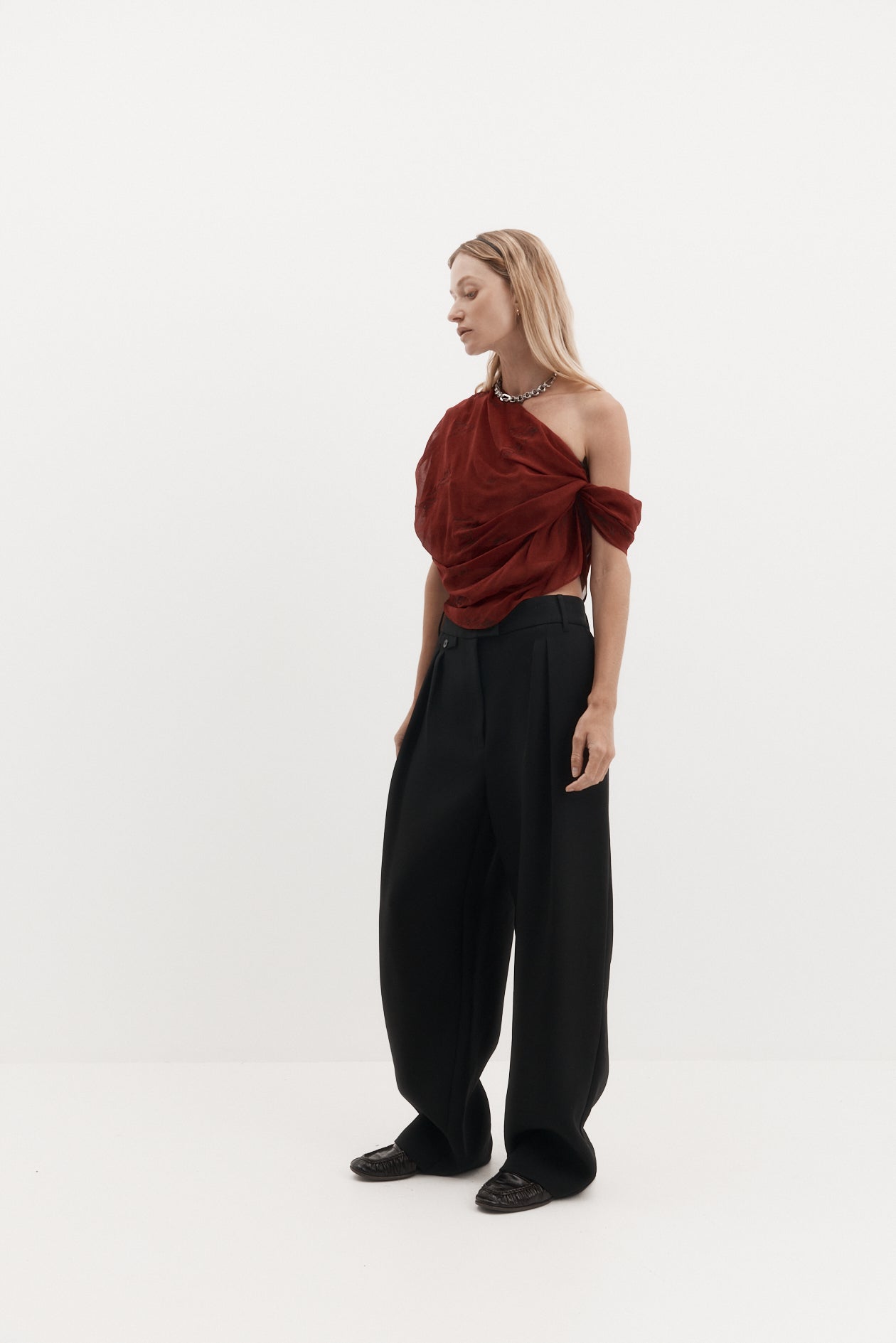 Bruno Trouser in Wool Tencel Suiting