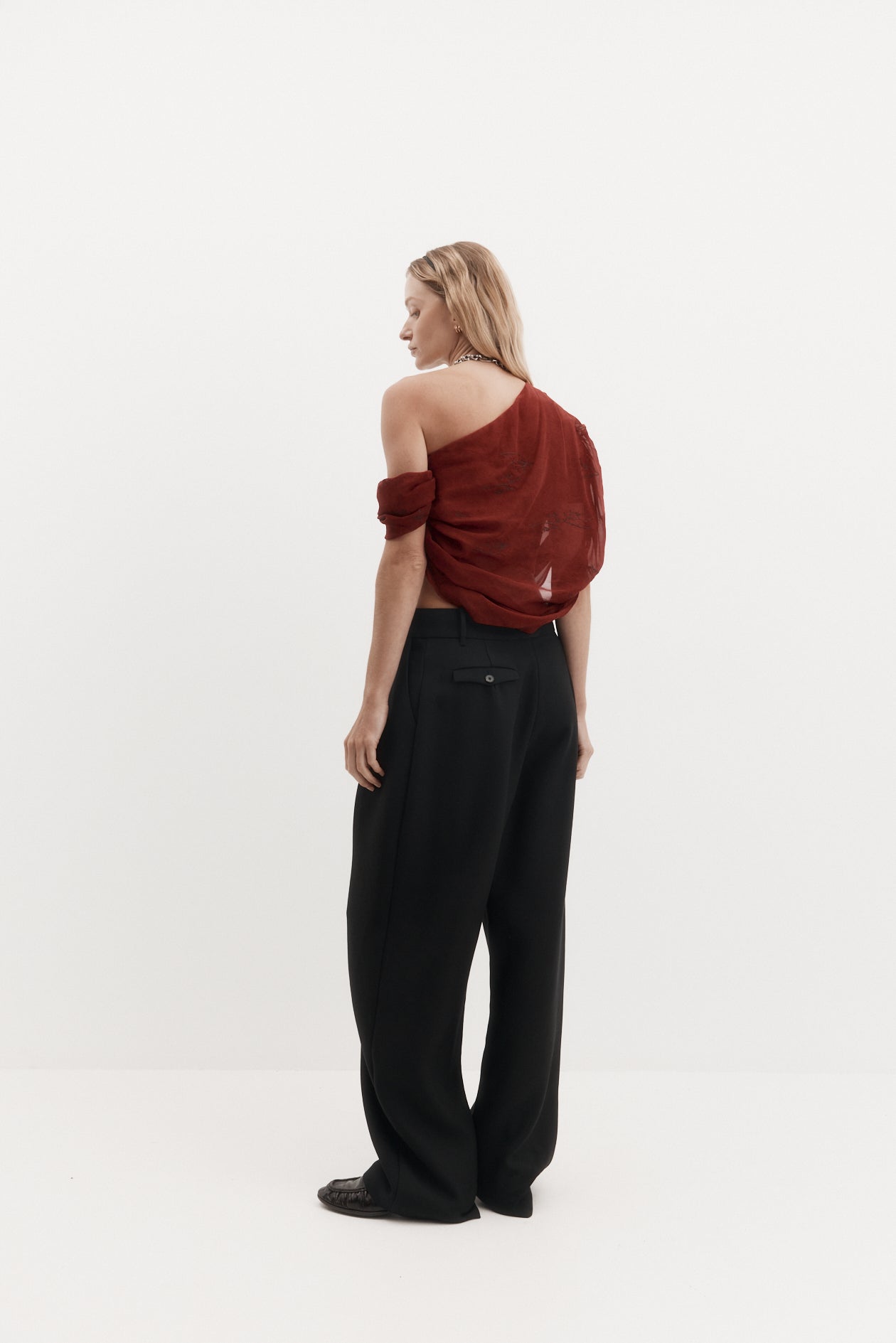 Bruno Trouser in Wool Tencel Suiting