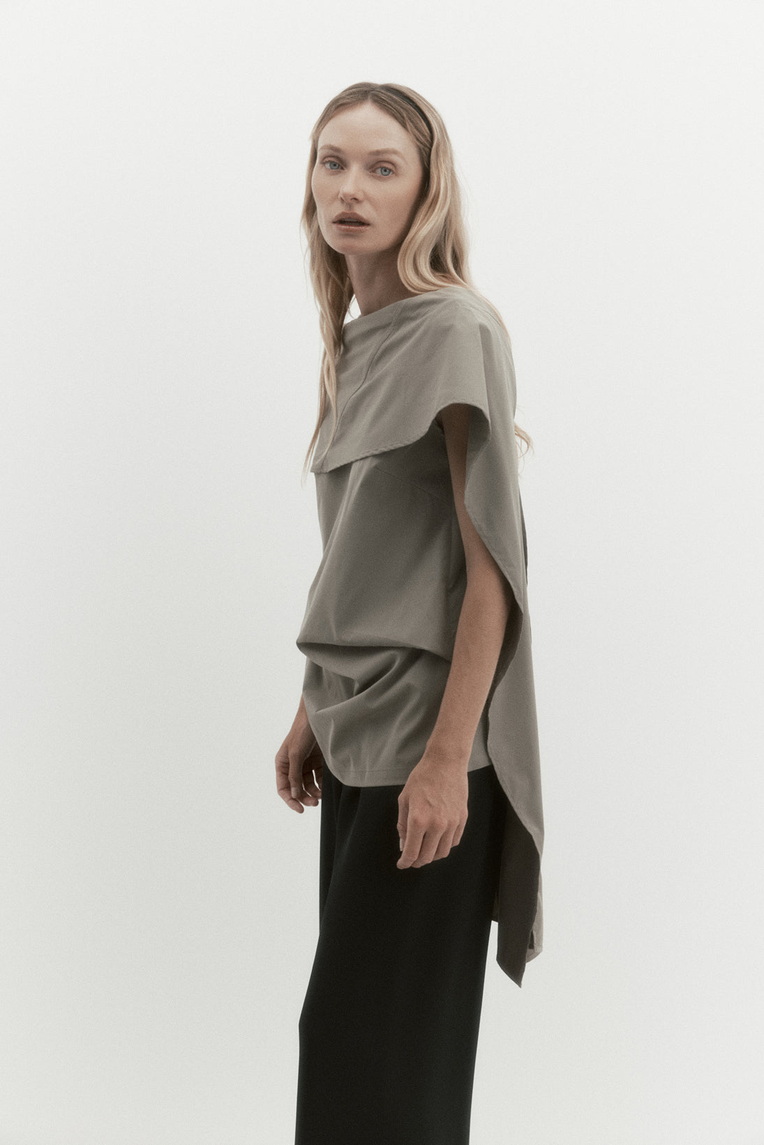 Laro Top in Tech Taffeta