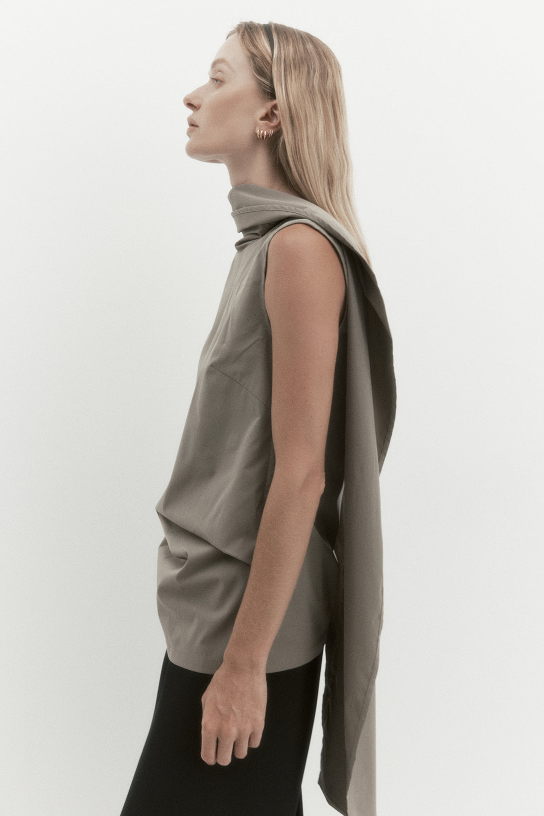 Laro Top in Tech Taffeta