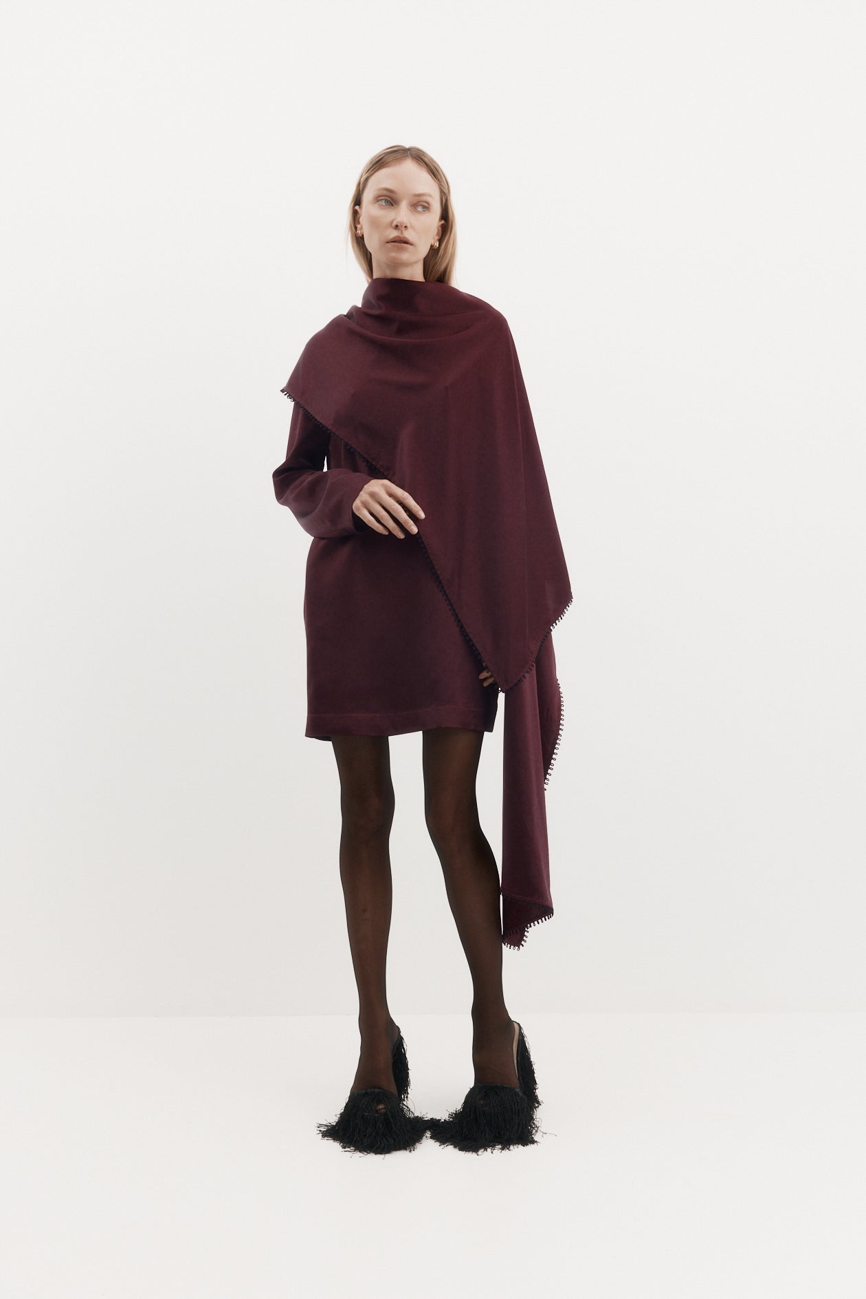 Saul Dress in Silk Satin