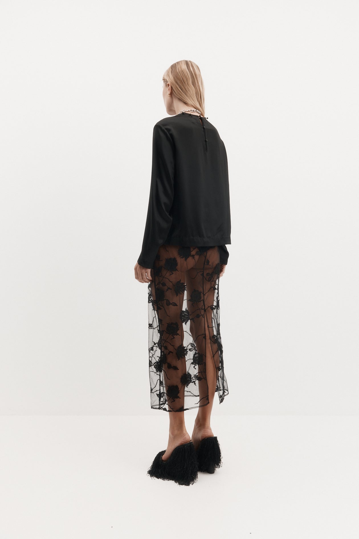Camilla Skirt in Embroidered Tulle